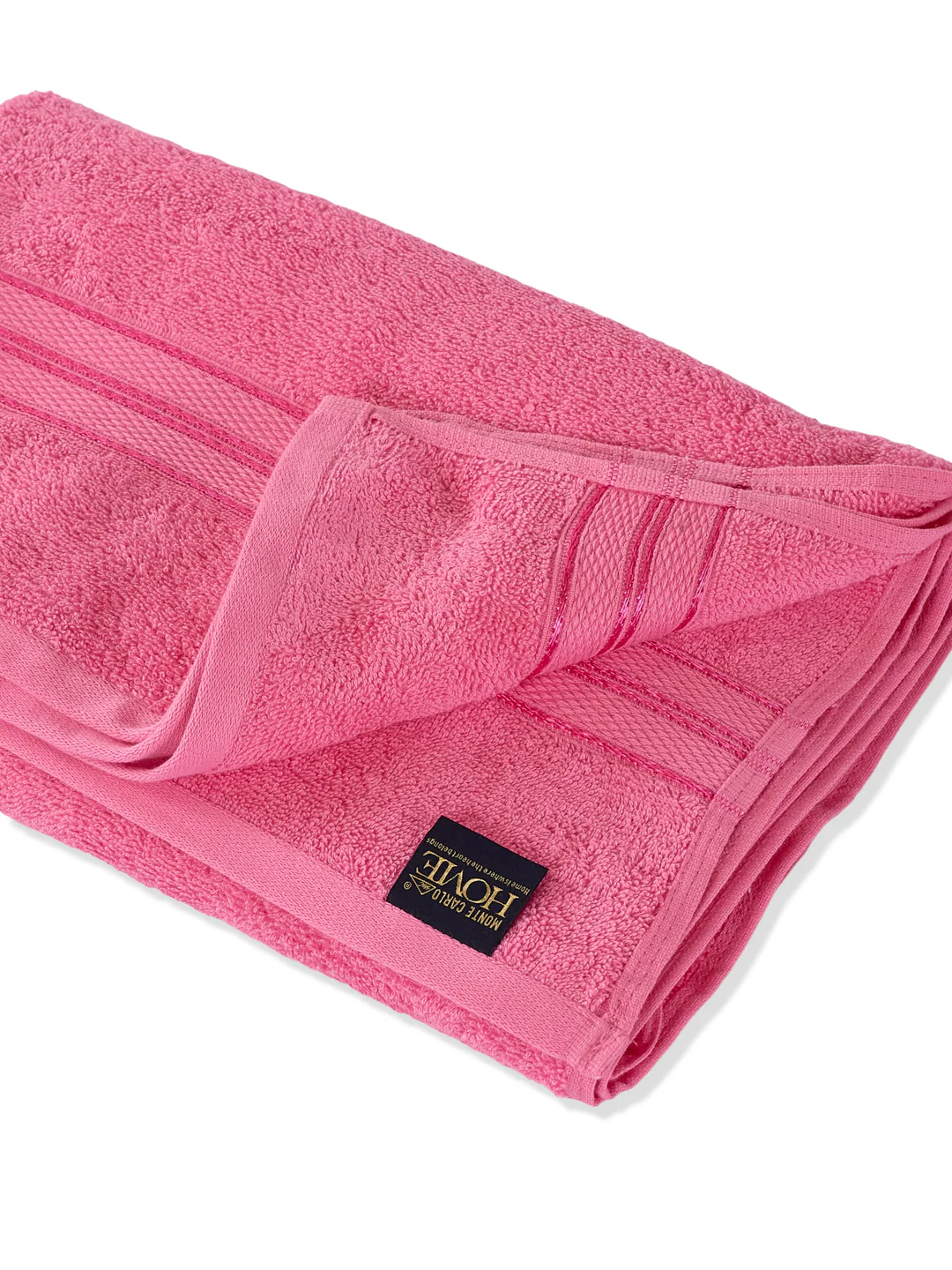 Essential Pink 100% Cotton Solid 400 GSM Bath Towel Jasper 1 Pc Pvc Pack - Image 5
