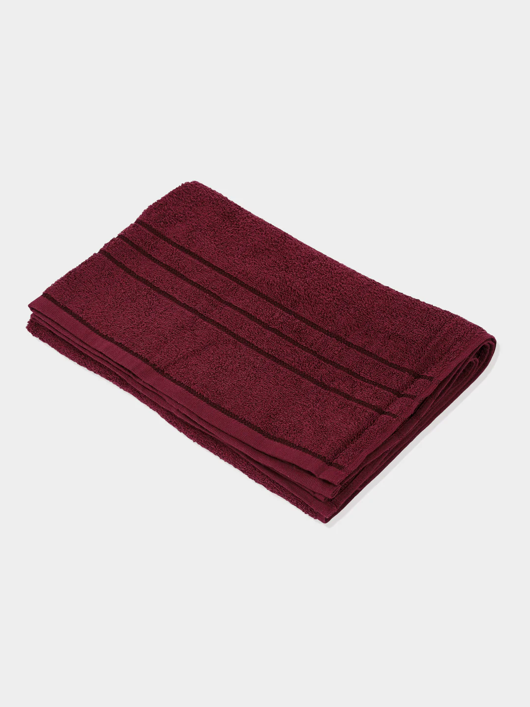 Essential Red 100% Cotton Solid 340 GSM Bath Towel Soho 1 Pc Pvc Pack - Image 4