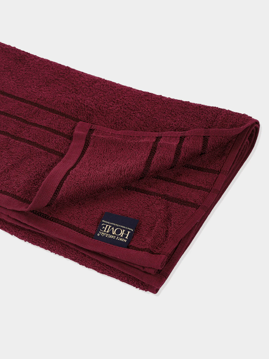 Essential Red 100% Cotton Solid 340 GSM Bath Towel Soho 1 Pc Pvc Pack - Image 5