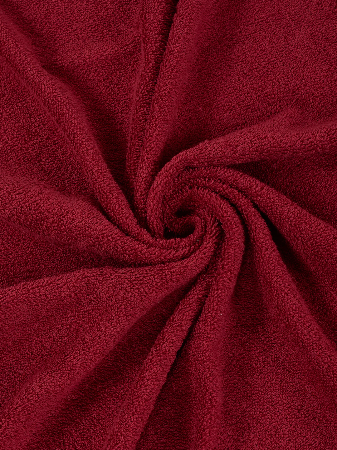 Essential Red 100% Cotton Solid 380 GSM Bath Towel Jazz Small 1 Pc Pvc Pack - Image 7