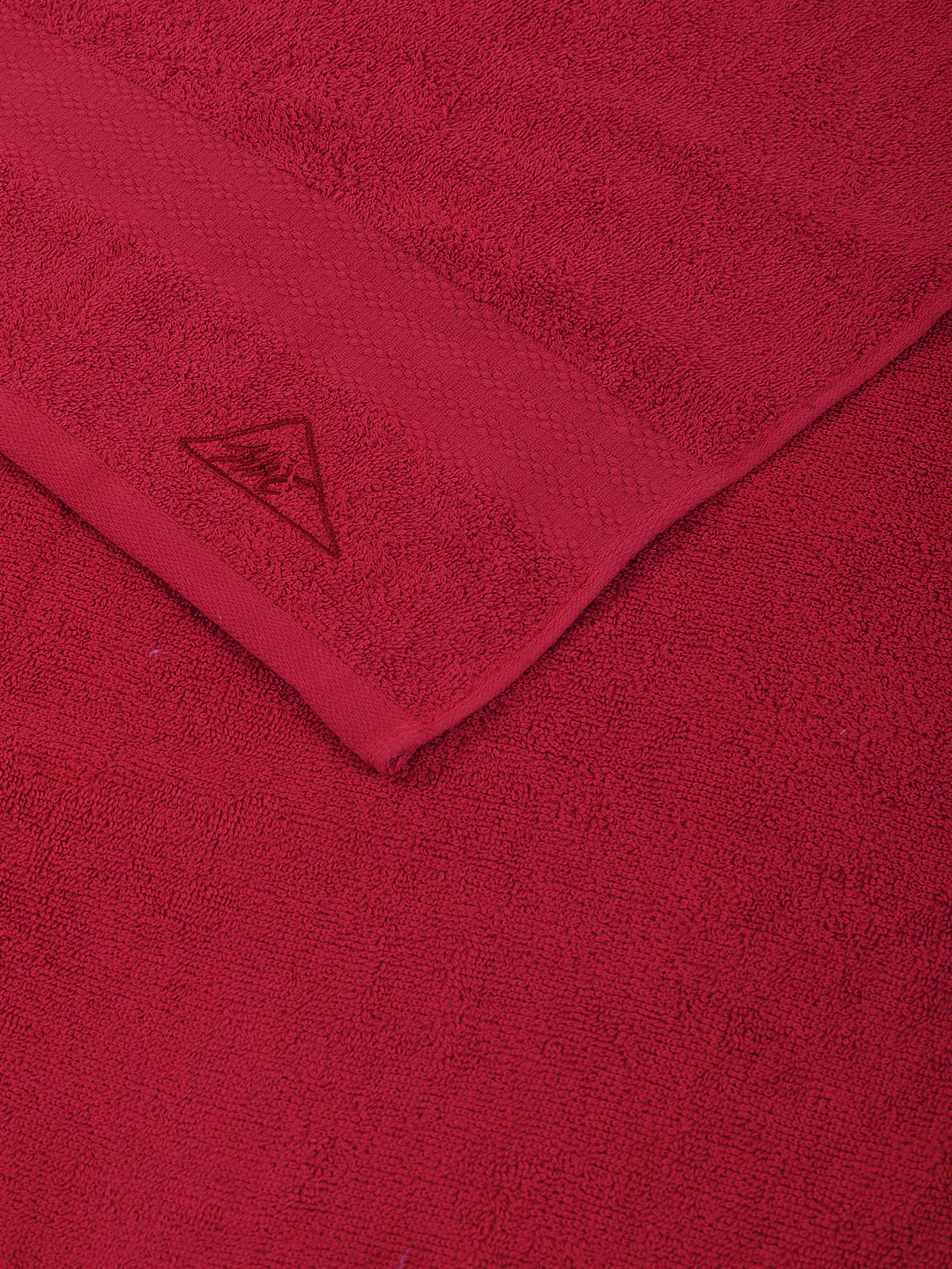 Essential Rose Red 100% Cotton Solid 380 GSM Bath Towel Jazz Small 1 Pc Pvc Pack - Image 6