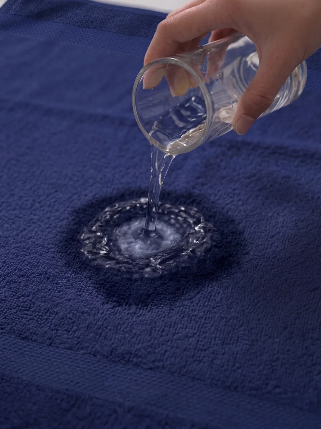 Essential Twilight Blue 100% Cotton Solid 380 GSM Bath Towel Super Charm 1 Pc Pvc Pack - Image 3