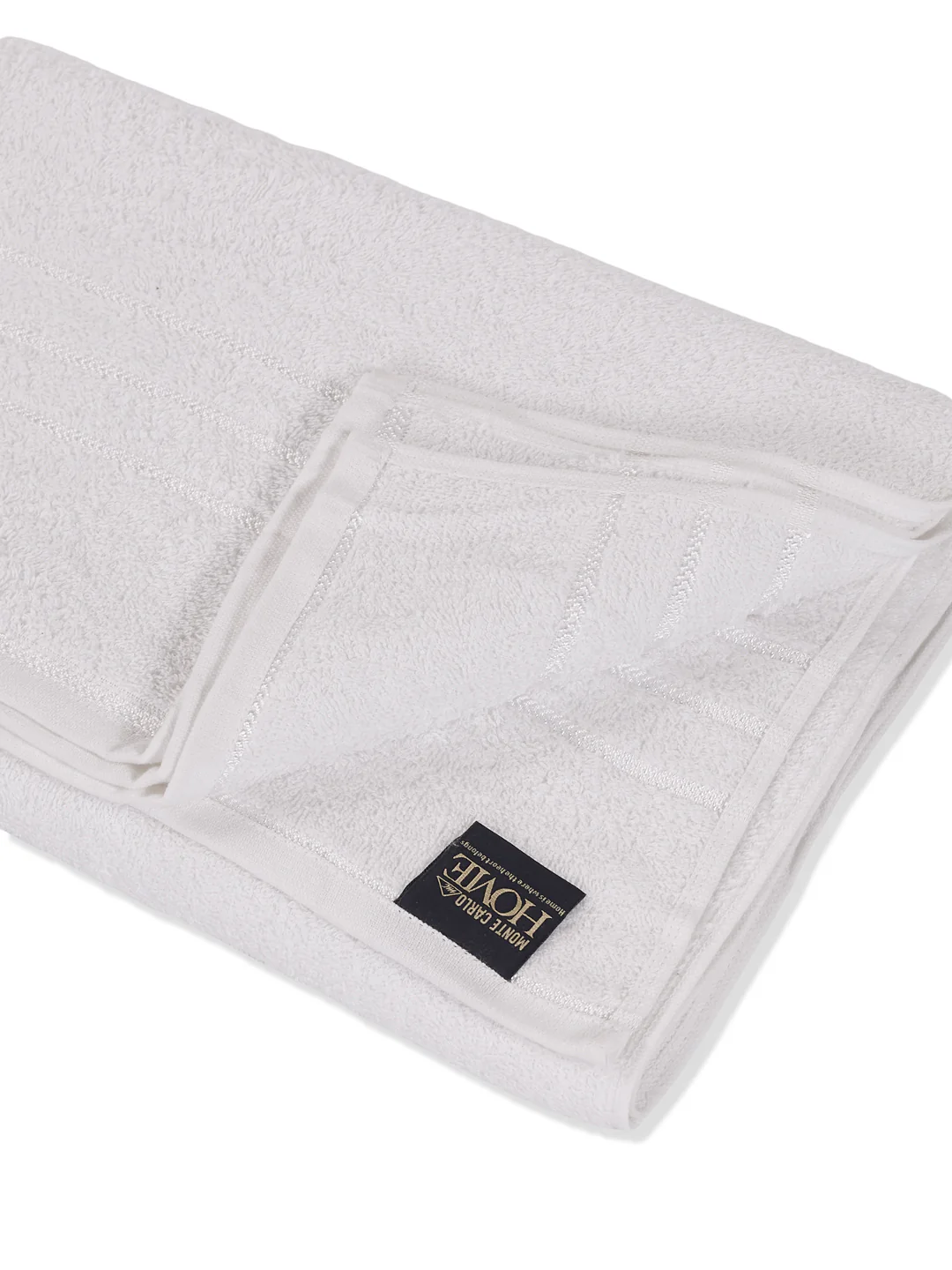 Essential White 100% Cotton Solid 340 GSM Bath Towel Soho 1 Pc Pvc Pack - Image 5