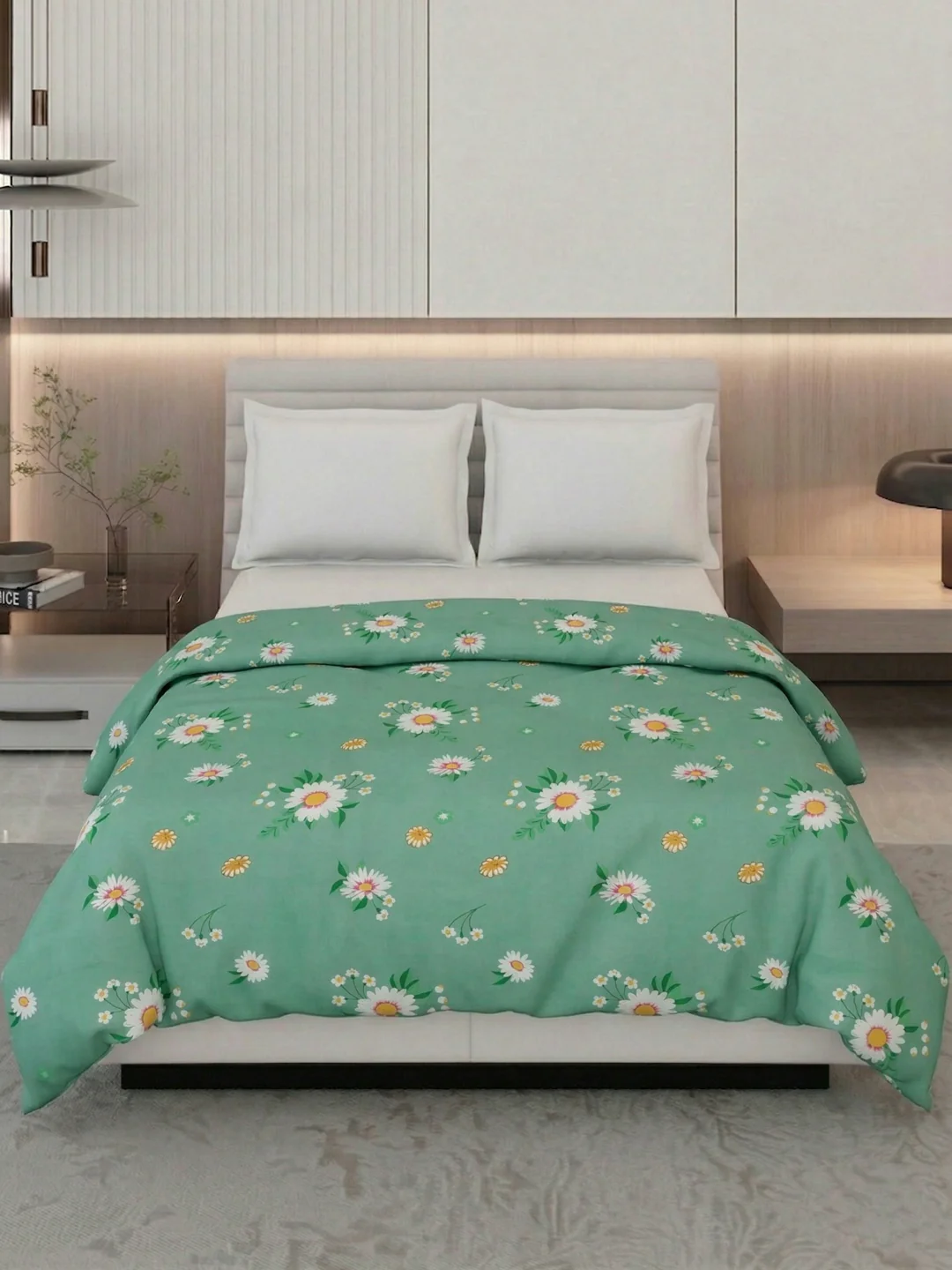 Floral Print Double Bed 3 Ply 105 GSM Comforter Timeless Collection Weight 1.6 kg - Image 3
