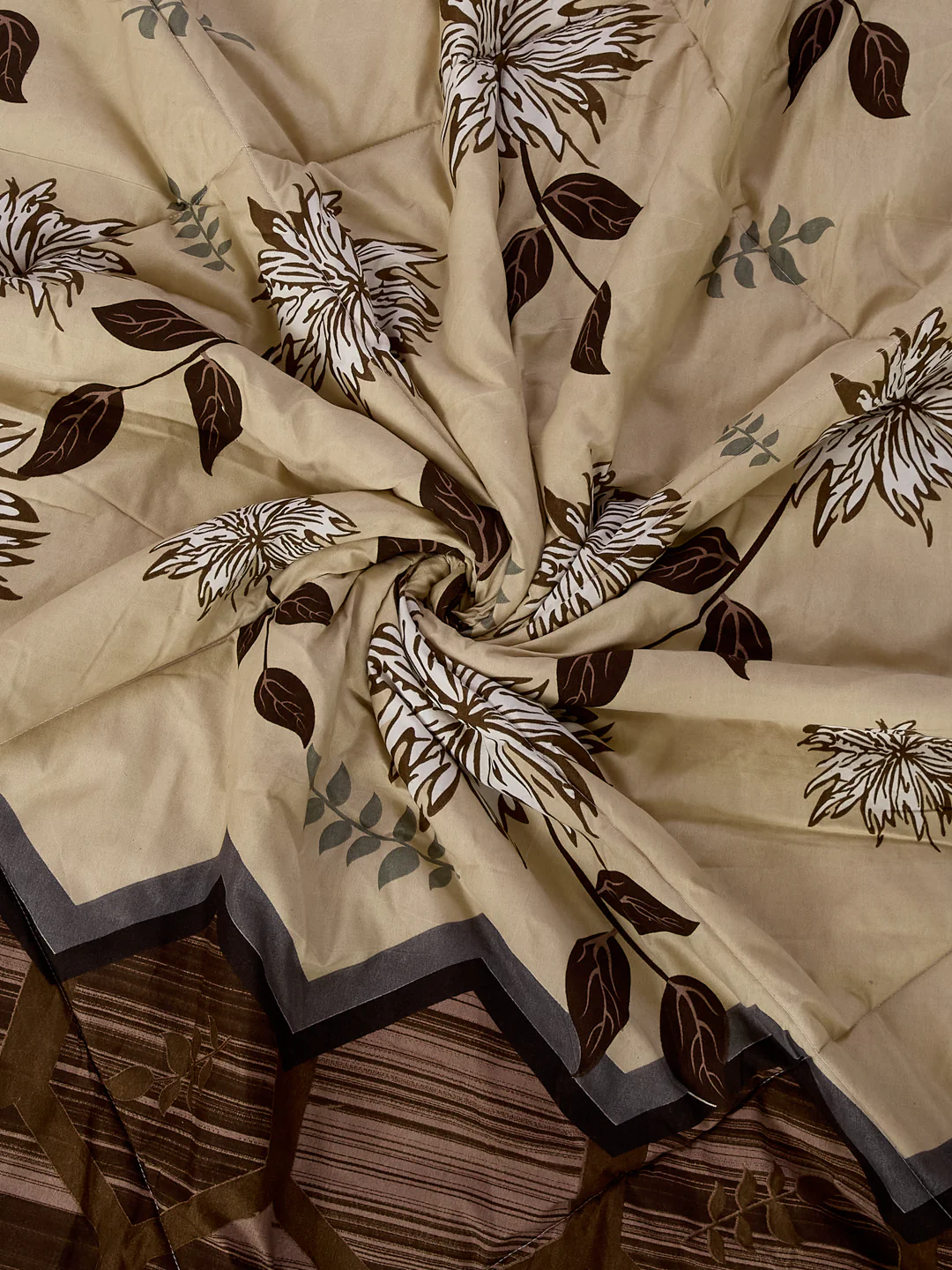 Floral Print Double Bed 3 Ply 105 GSM Comforter Timeless Collection Weight 1.6 kg - Image 7