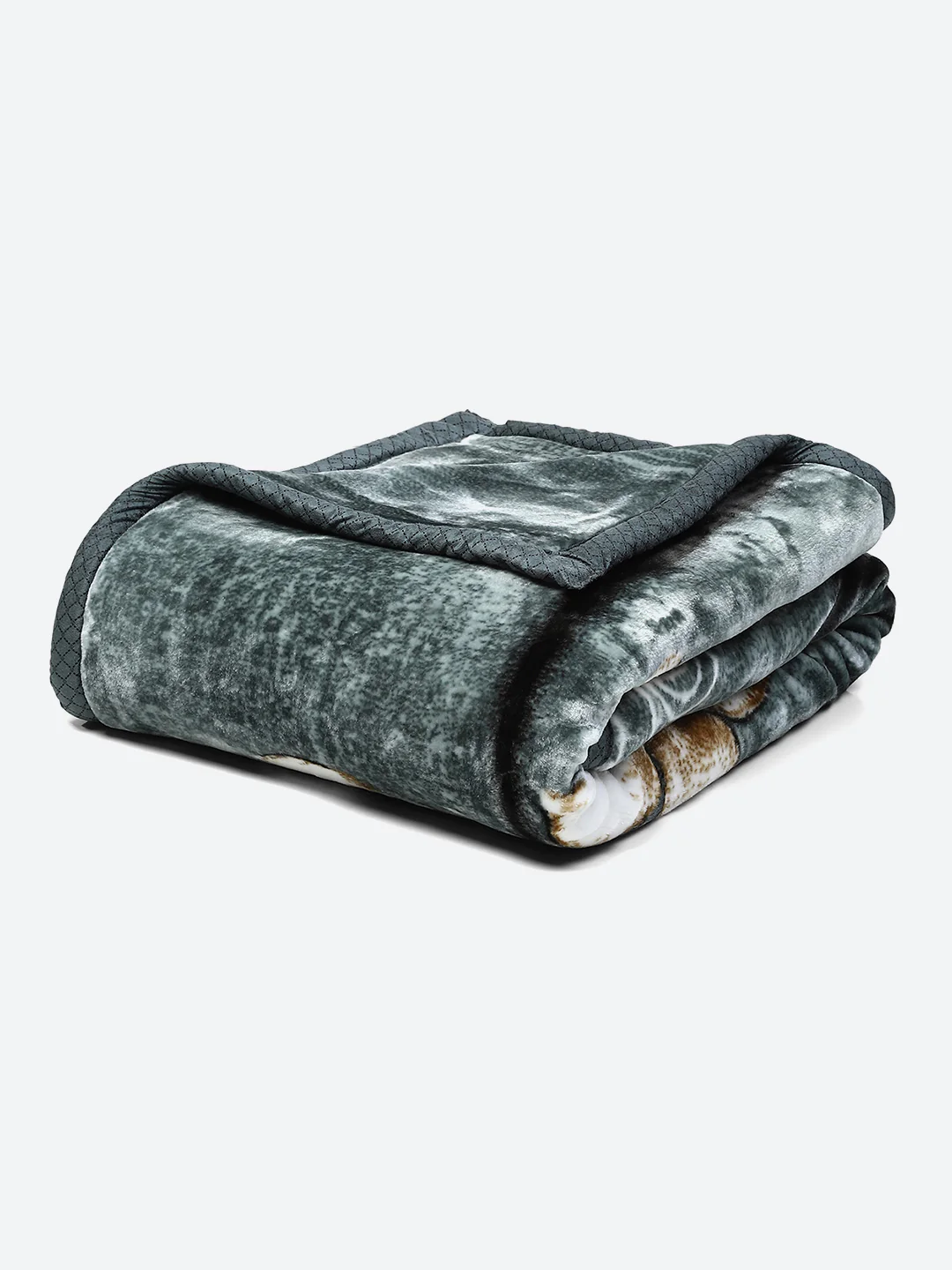 Floral Print Double Bed 947 GSM Blanket for Heavy Winter -2 Ply (Weight 5 kg) - Image 5
