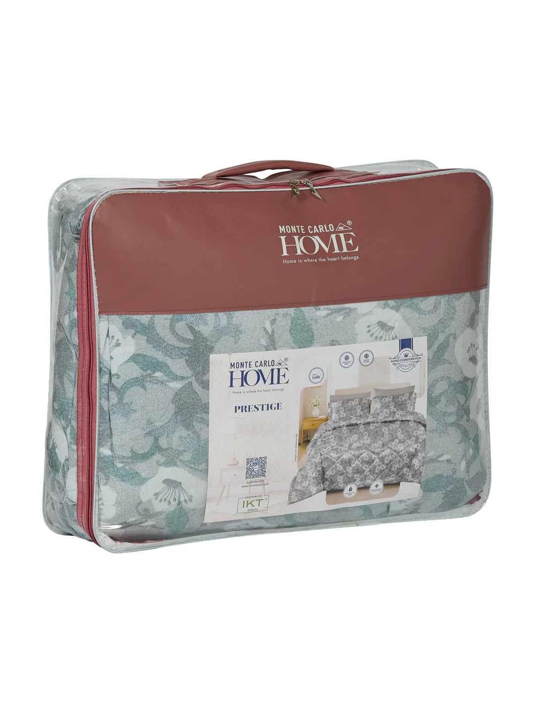 Floral Print King Size 3 Ply 150 GSM Comforter Prestige Collection Weight 2.5 kg - Image 10