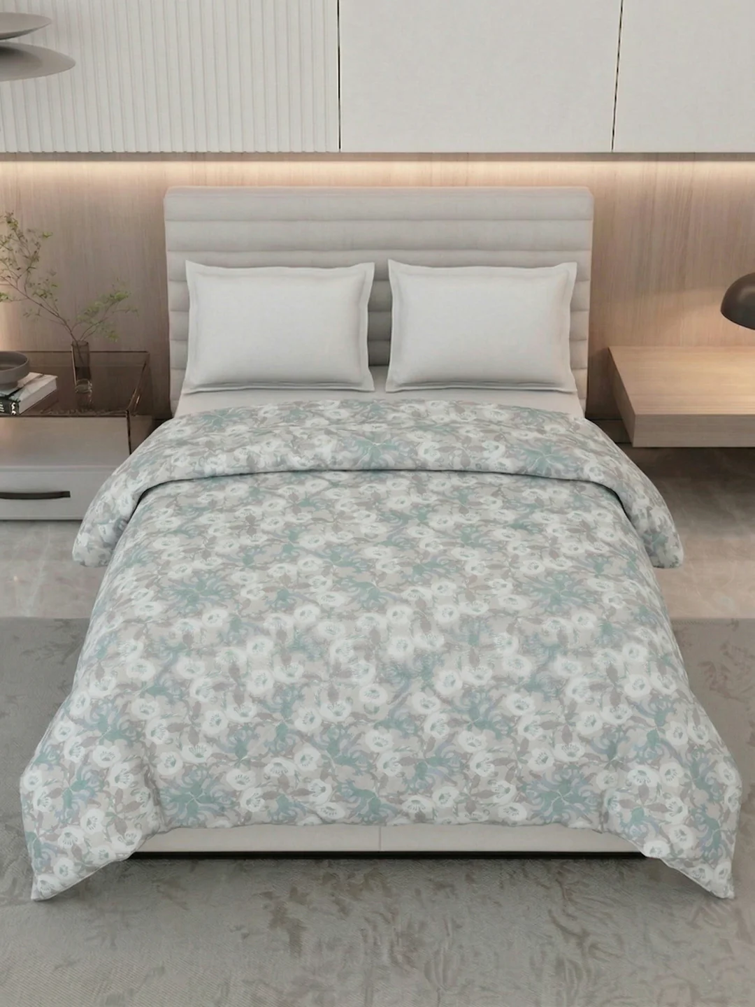 Floral Print King Size 3 Ply 150 GSM Comforter Prestige Collection Weight 2.5 kg - Image 3