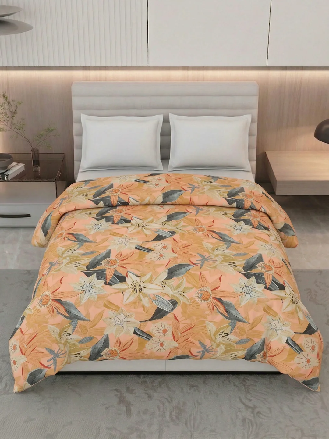Floral Print King Size 3 Ply 150 GSM Comforter Prestige Collection Weight 2.5 kg - Image 4