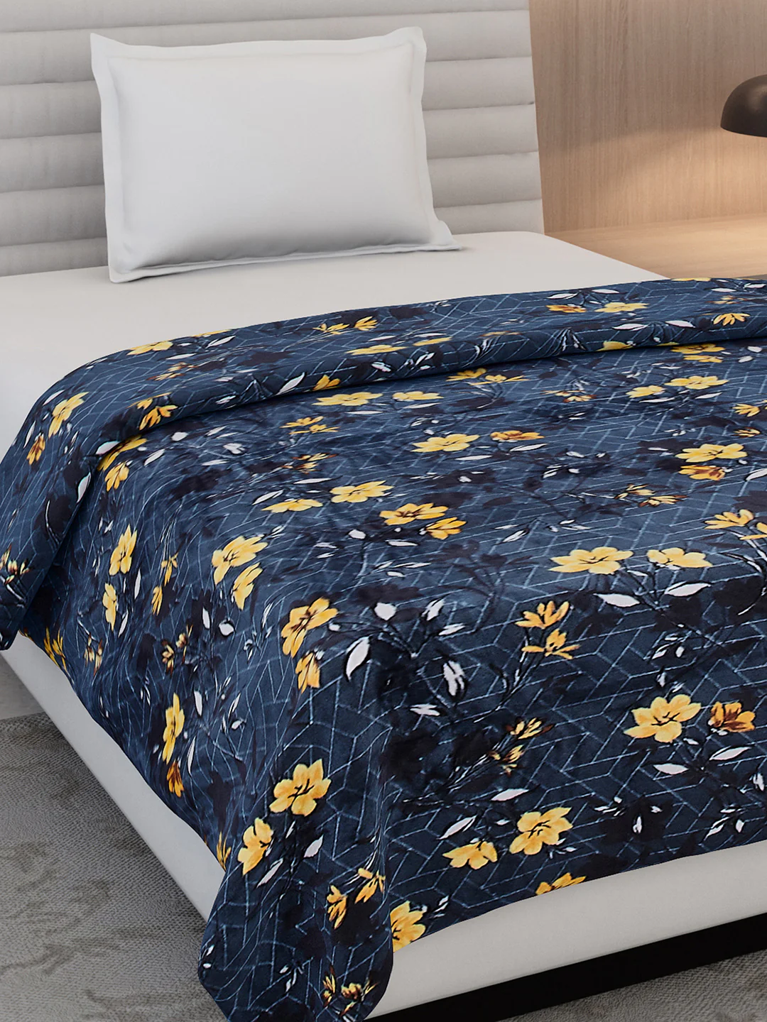Floral Print Single Bed 210 GSM Blanket for AC Room - (Grace) - Image 4