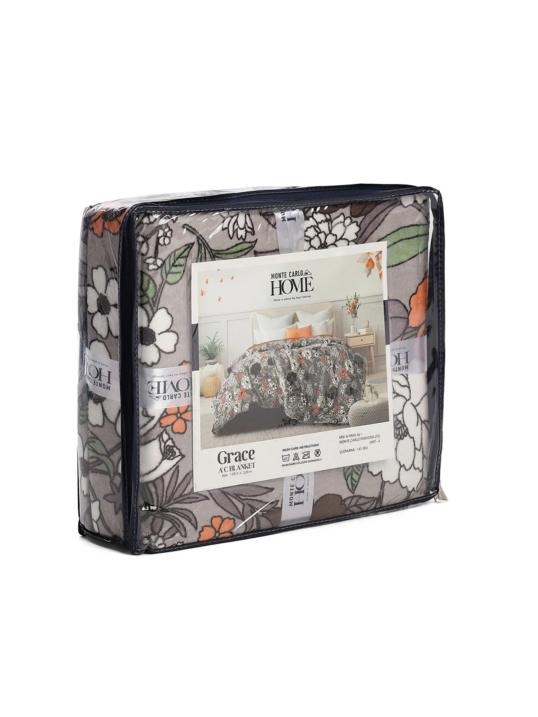 Floral Print Single Bed 210 GSM Blanket for AC Room - (Grace) - Image 8