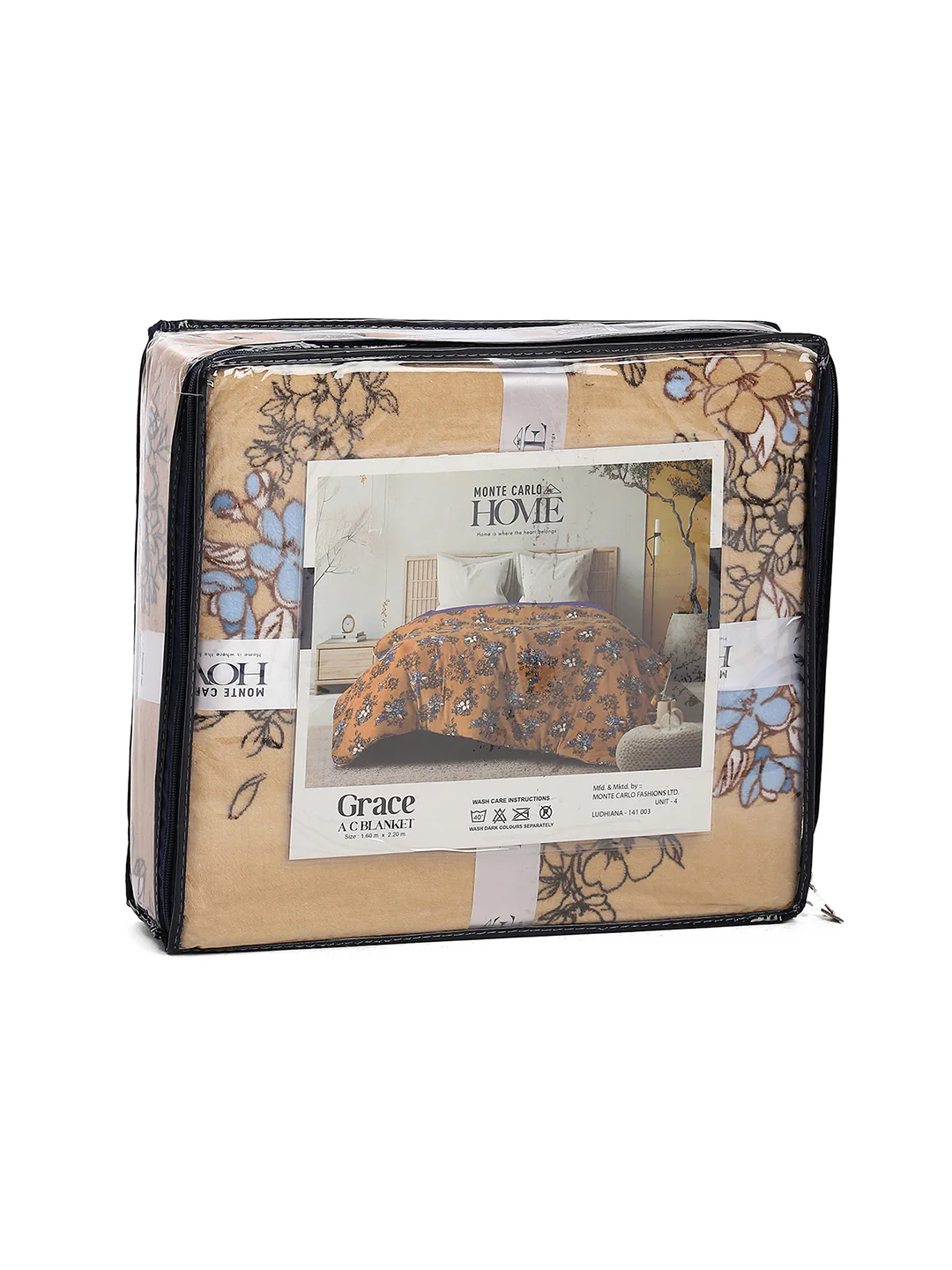 Floral Print Single Bed 210 GSM Blanket for AC Room - (Grace) - Image 8