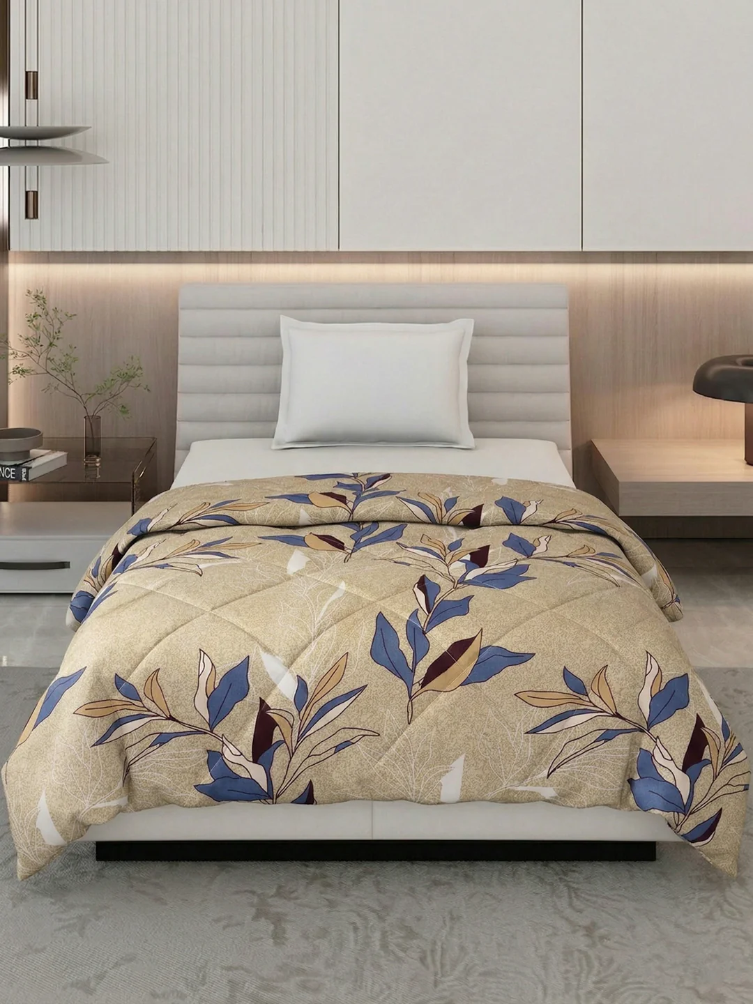 Floral Print Single Bed 3 Ply 105 GSM Comforter Timeless Collection Weight 950 g - Image 3