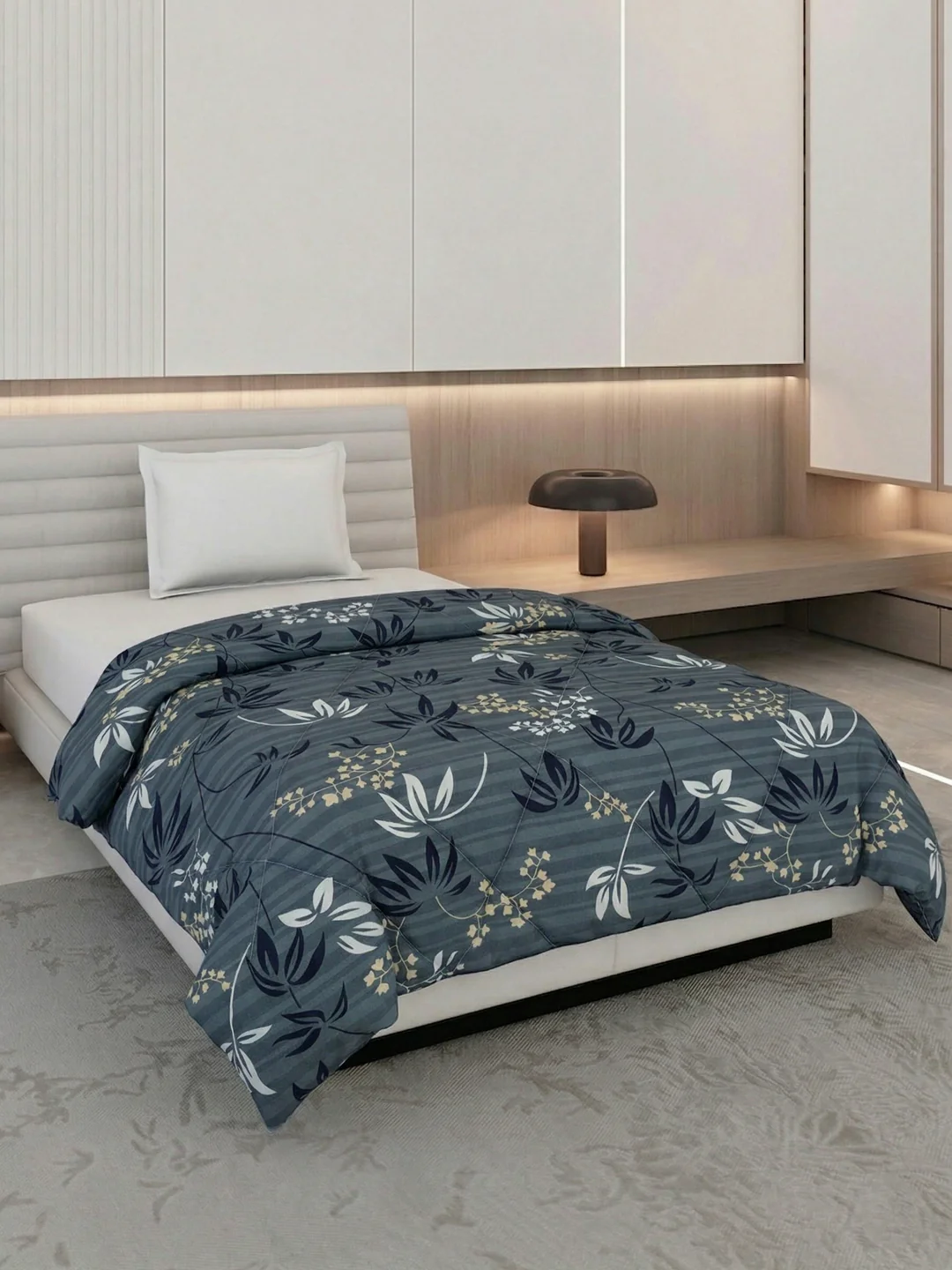 Floral Print Single Bed 3 Ply 105 GSM Comforter Timeless Collection Weight 950 g - Image 2