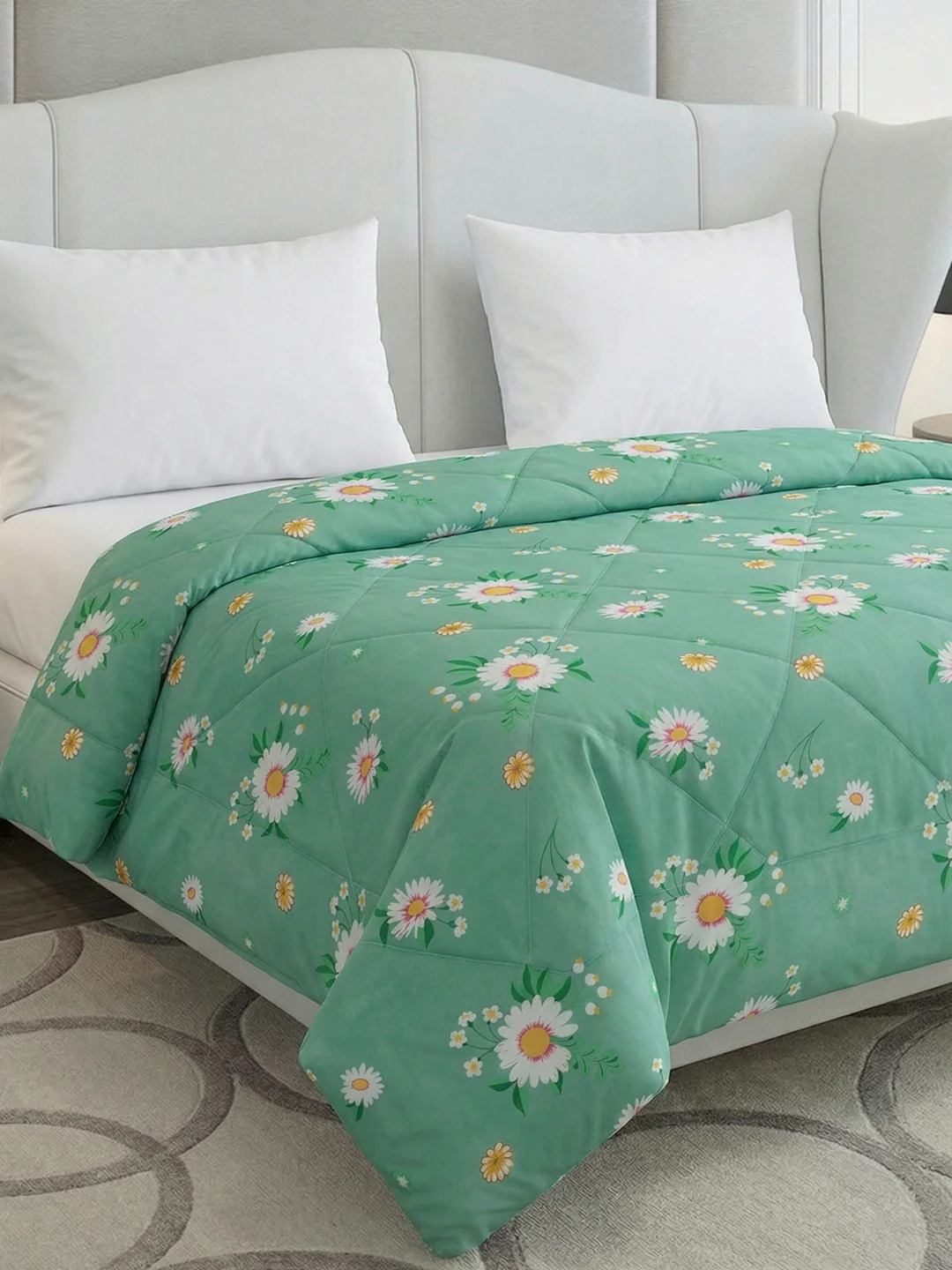 Floral Print Single Bed 3 Ply 105 GSM Comforter Timeless Collection Weight 950 g