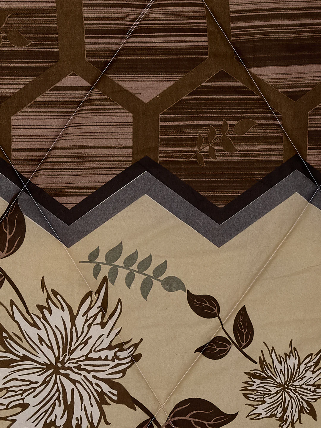 Floral Print Single Bed 3 Ply 105 GSM Comforter Timeless Collection Weight 950 g - Image 6