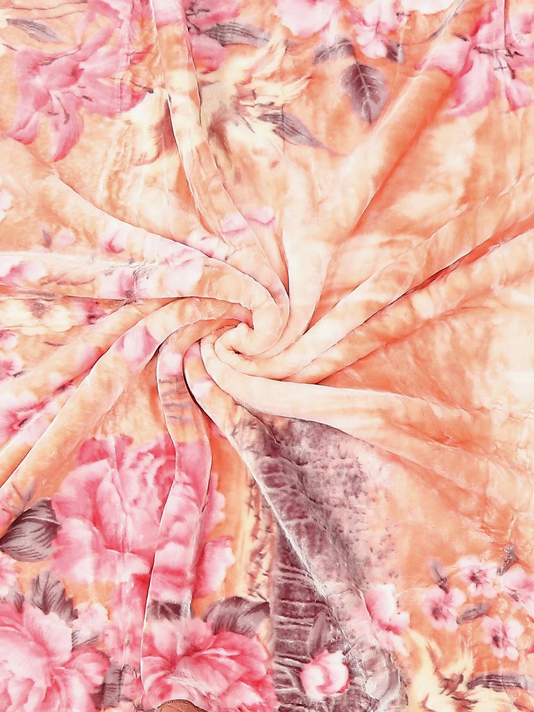 Floral Print Single Bed 852 GSM Blanket for Heavy Winter -2 Ply (Weight 3 kg) - Image 11