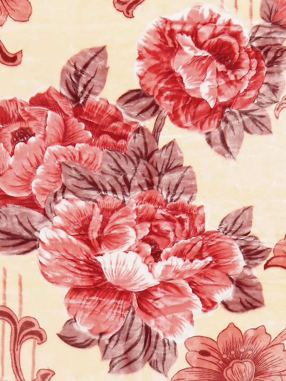 Floral Print Single Bed 852 GSM Blanket for Heavy Winter -2 Ply (Weight 3 kg) - Image 8