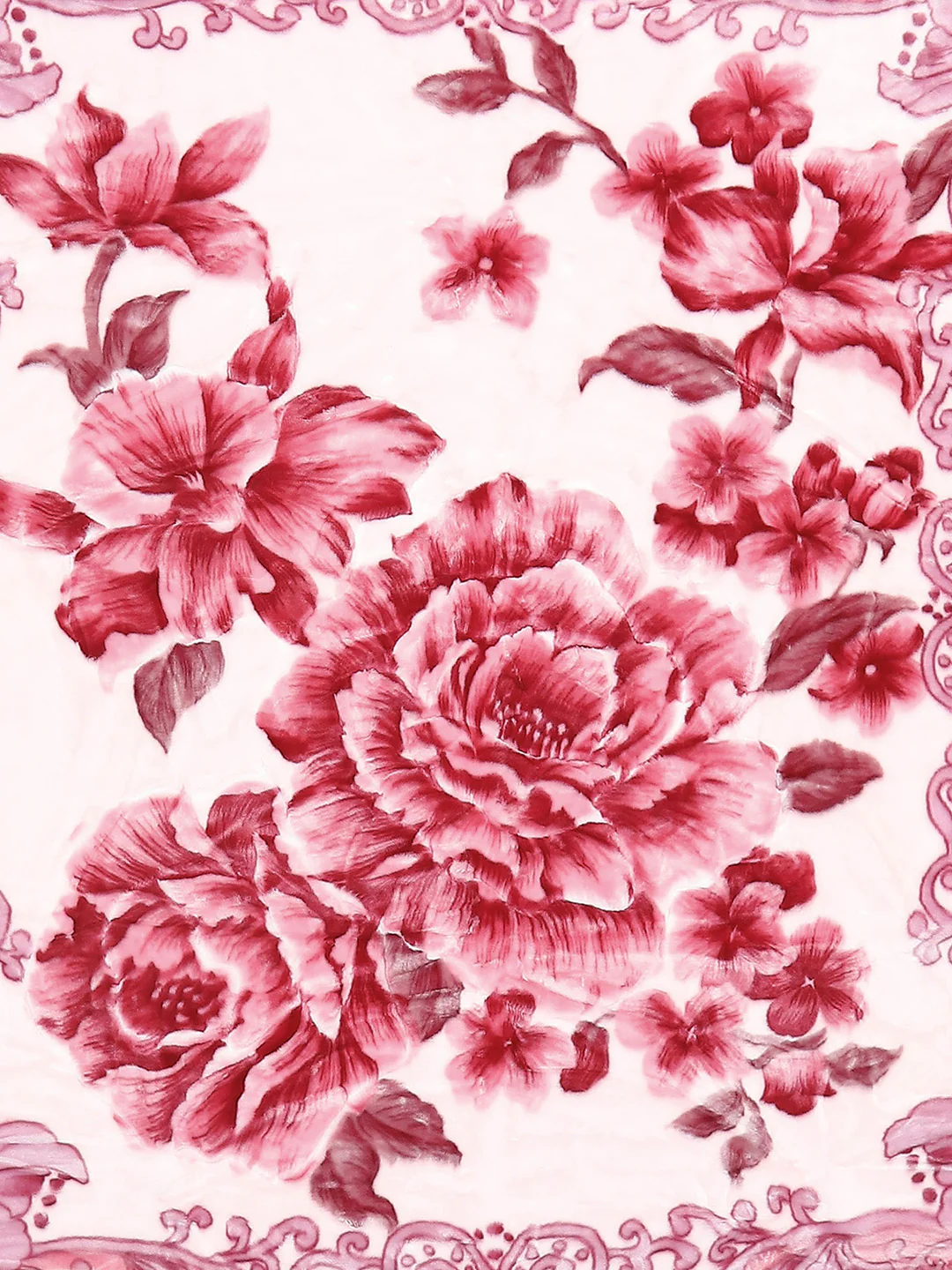 Floral Print Single Bed 852 GSM Blanket for Heavy Winter -2 Ply (Weight 3 kg) - Image 8
