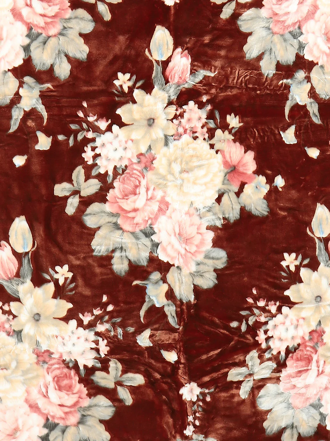 Floral Print Single Bed 852 GSM Blanket for Heavy Winter -2 Ply (Weight 3 kg) - Image 10