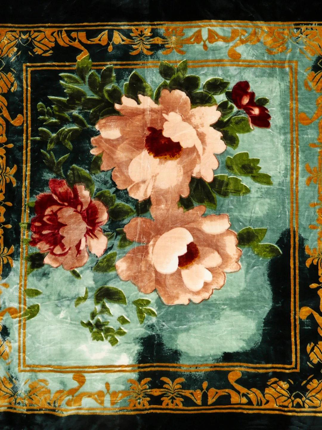 Floral Printed Double Bed 2 Ply, 947 GSM Blanket for Heavy Winter - (Bandhan) with Fragrance - Image 6
