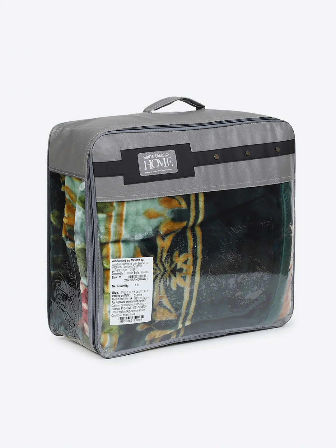 Floral Printed Double Bed 2 Ply, 947 GSM Blanket for Heavy Winter - (Bandhan) with Fragrance - Image 8
