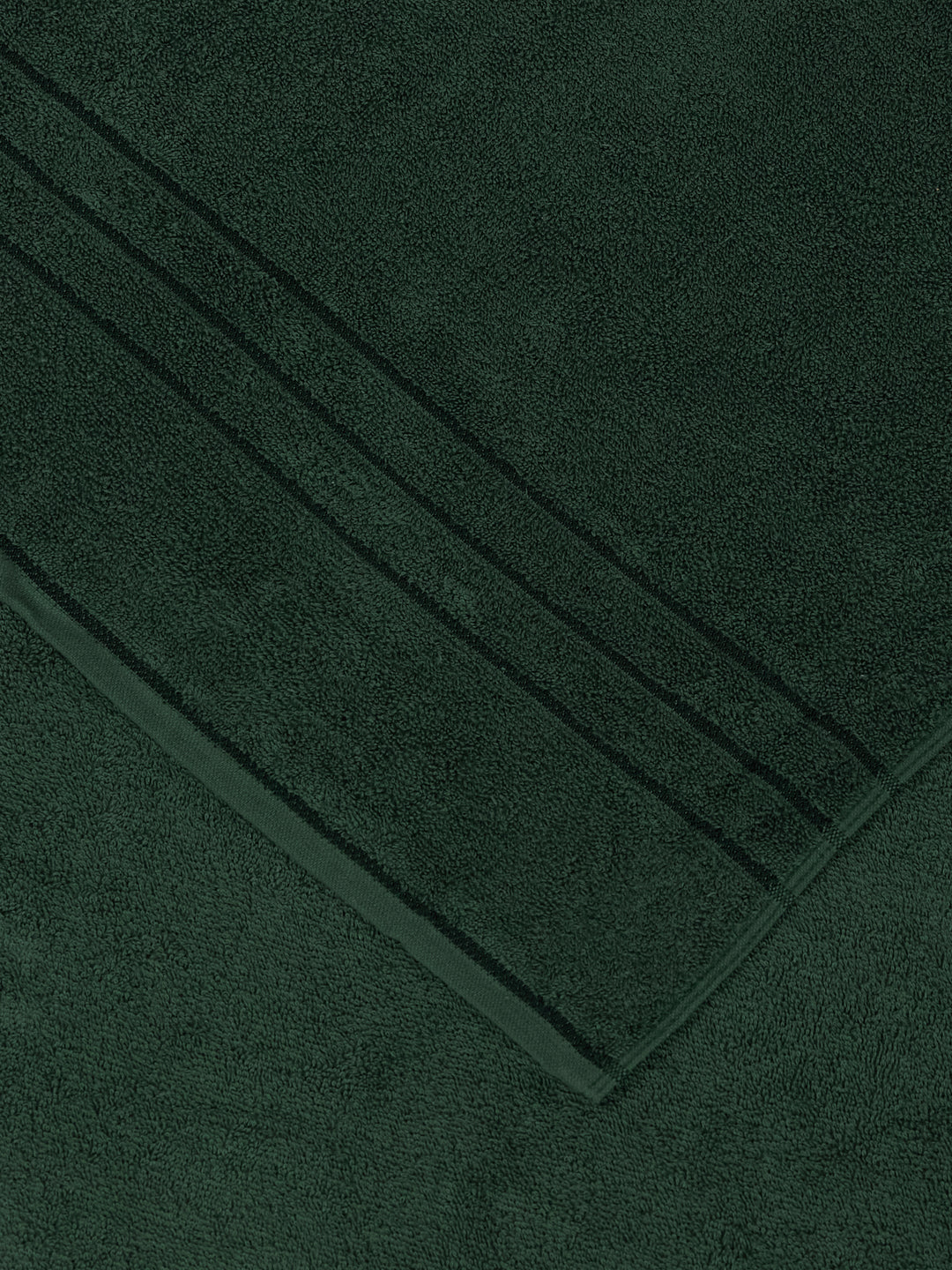 Forest Green Pure Cotton Solid 340 GSM Car Towel 1 Piece (Soho Collection) - Image 5