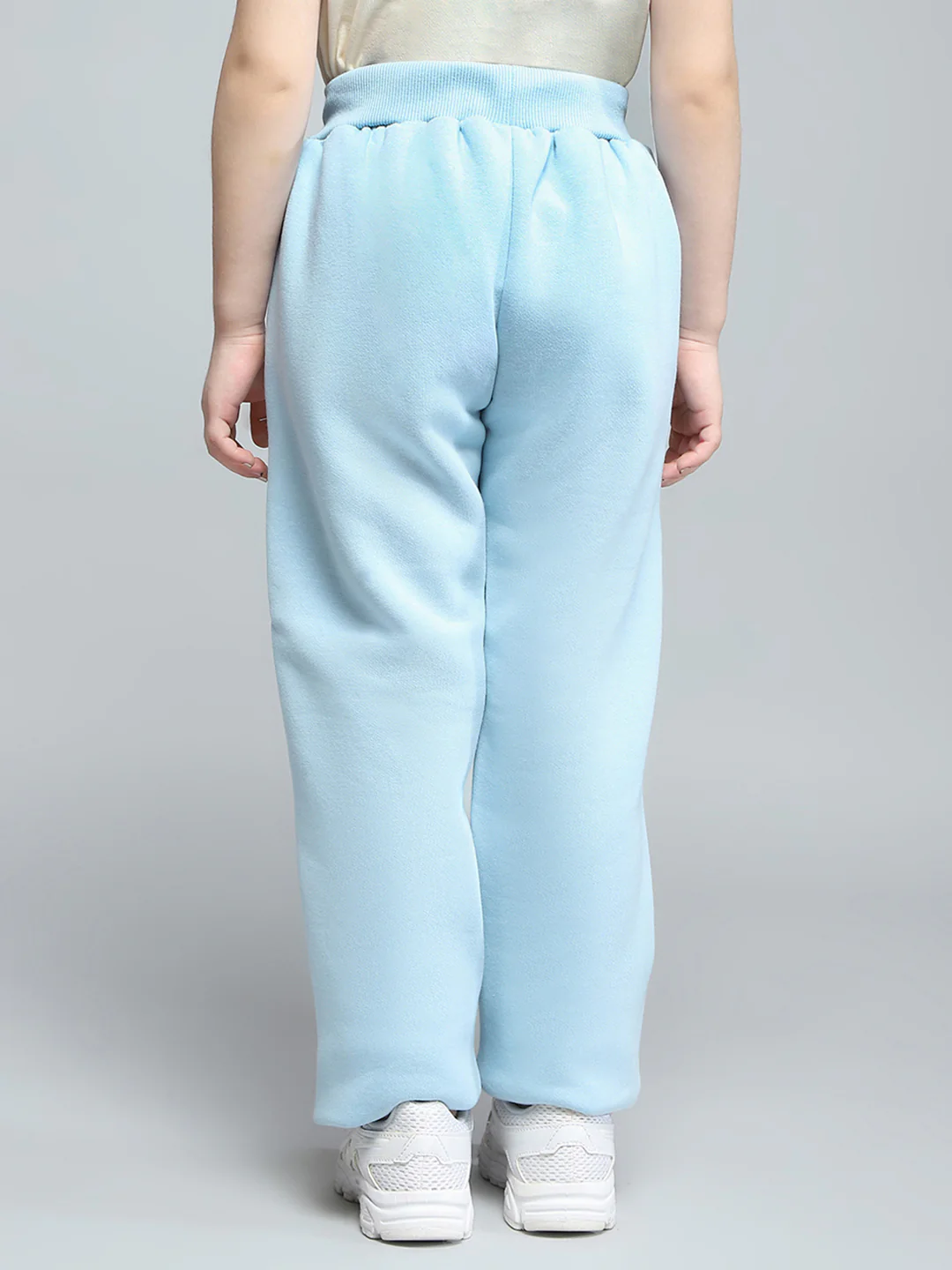Girls Blue Printed Regular Fit Lower - Image 5