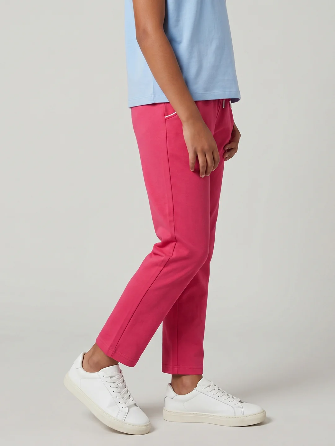 Girls Coral Solid Regular Fit Lower - Image 2