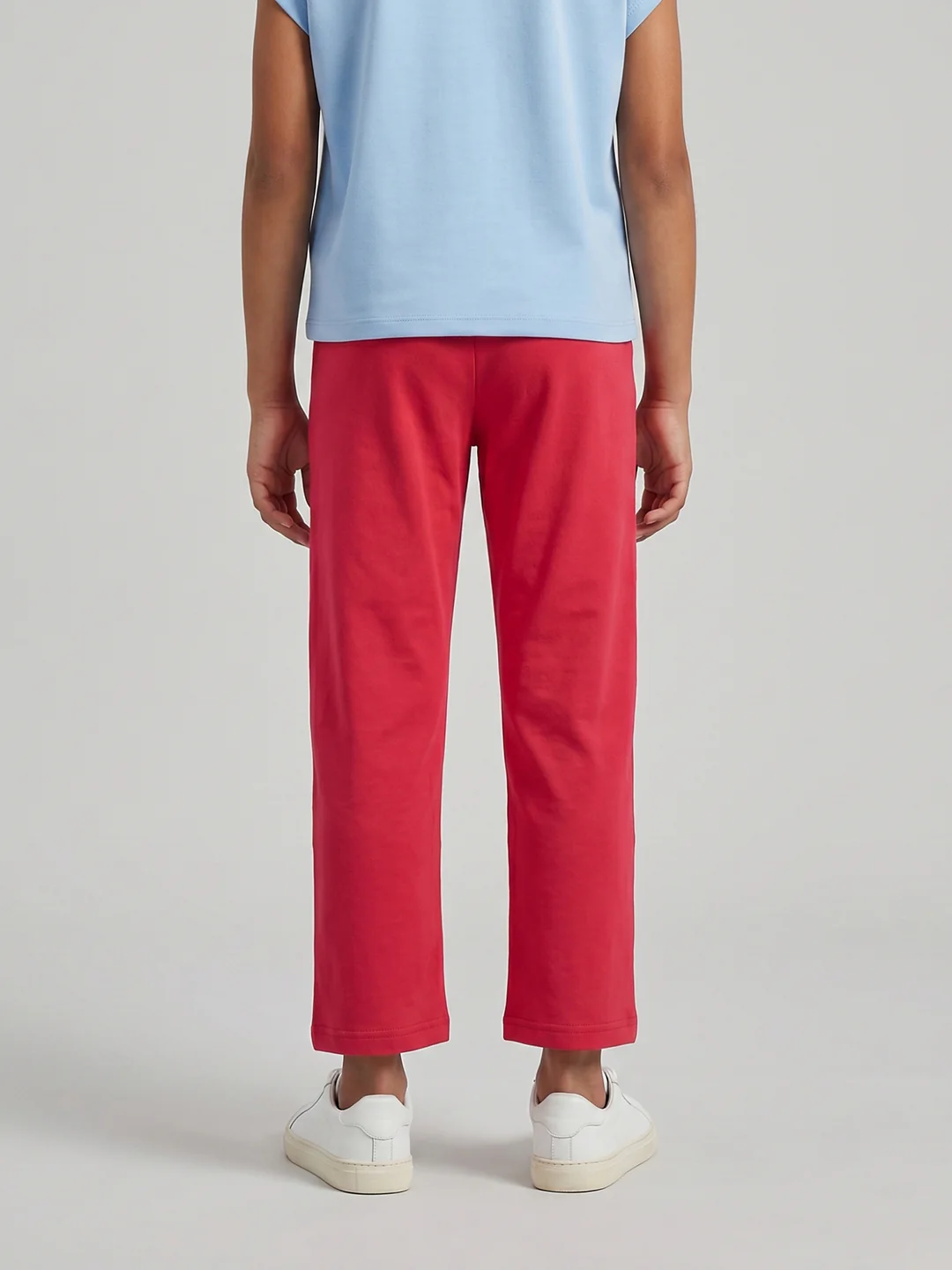 Girls Coral Solid Regular Fit Lower - Image 4