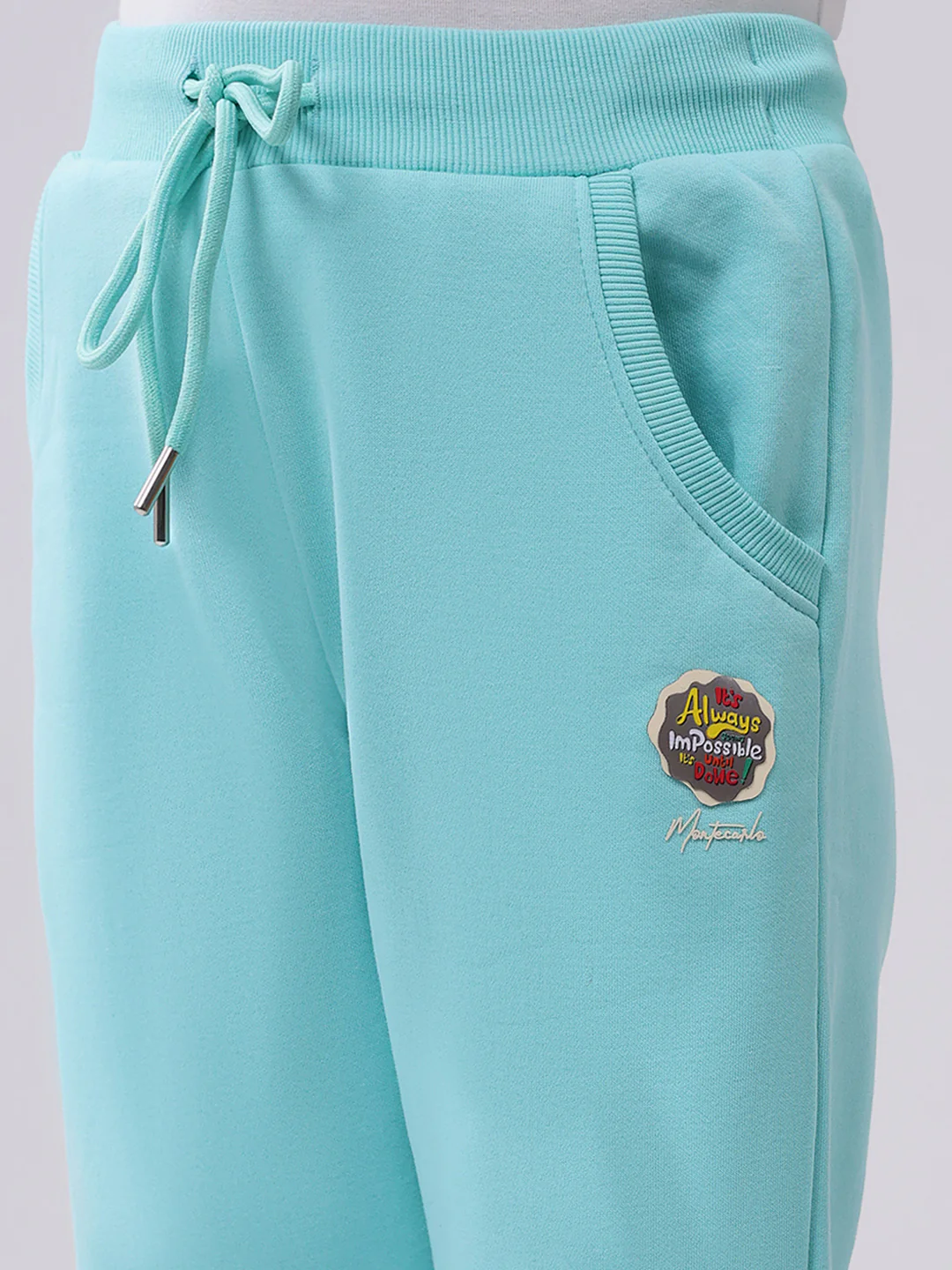 Girls Green Solid Regular Fit Lower - Image 6