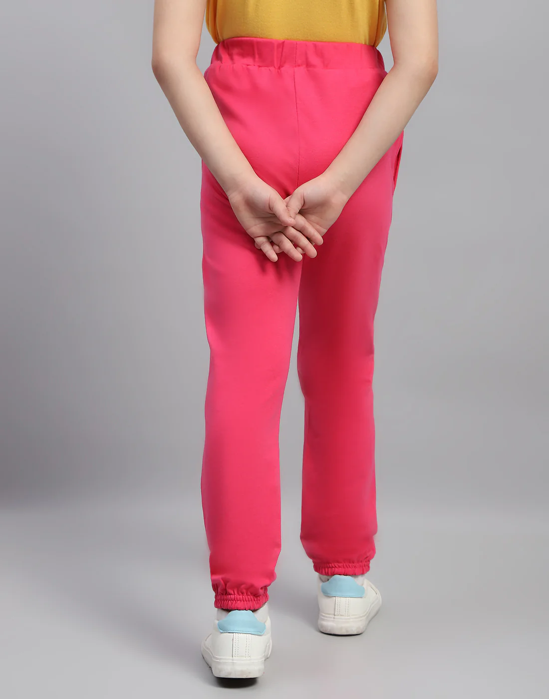 Girls Pink Printed Regular Fit Lower - Image 5