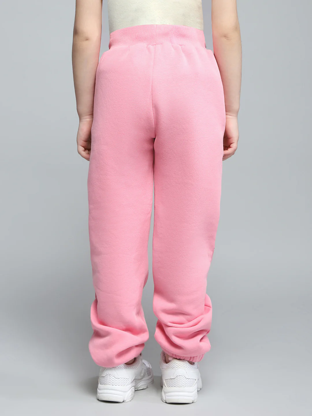 Girls Pink Printed Regular Fit Lower - Image 5