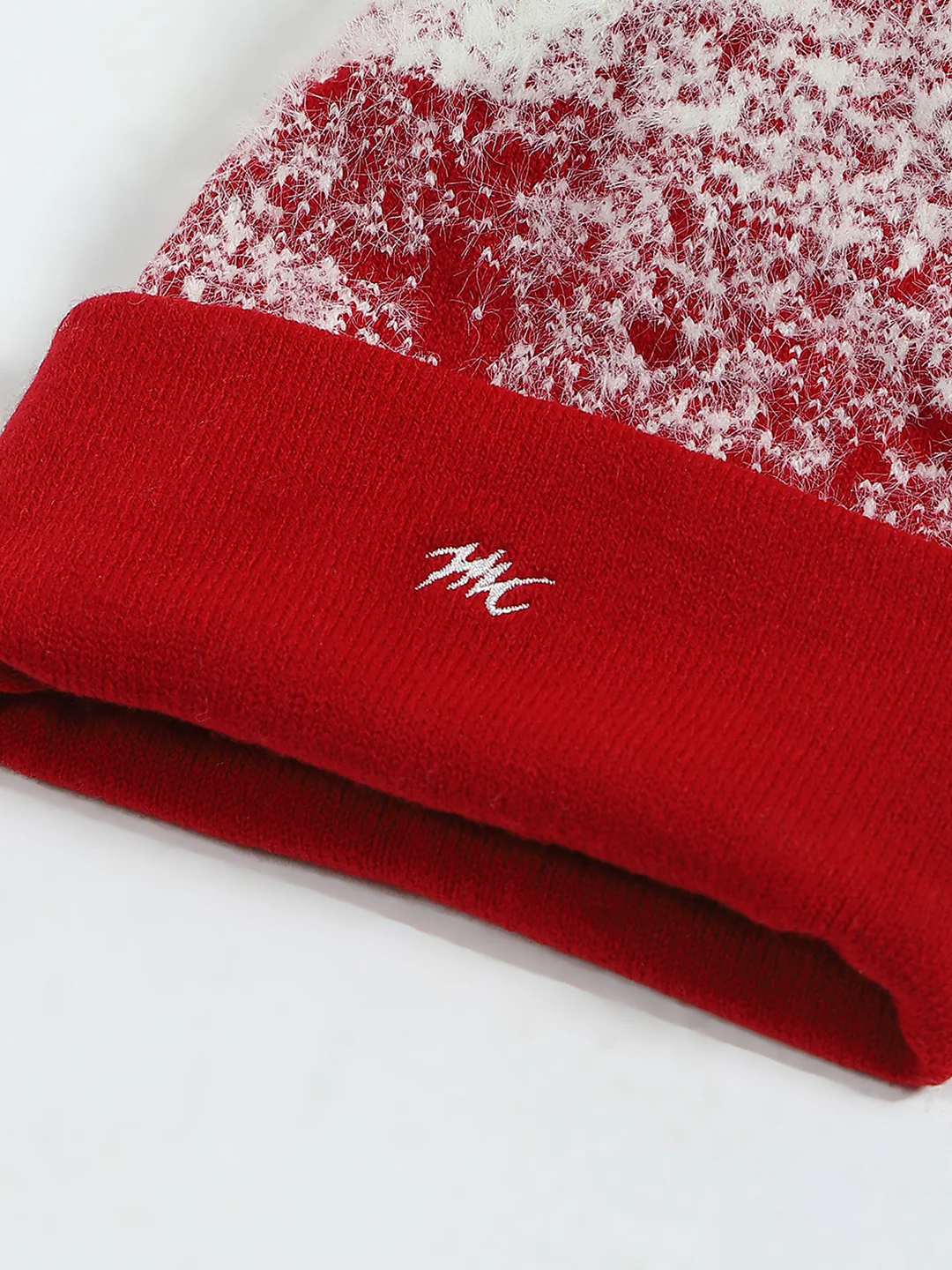Girls Red Self Design Cap - Image 7