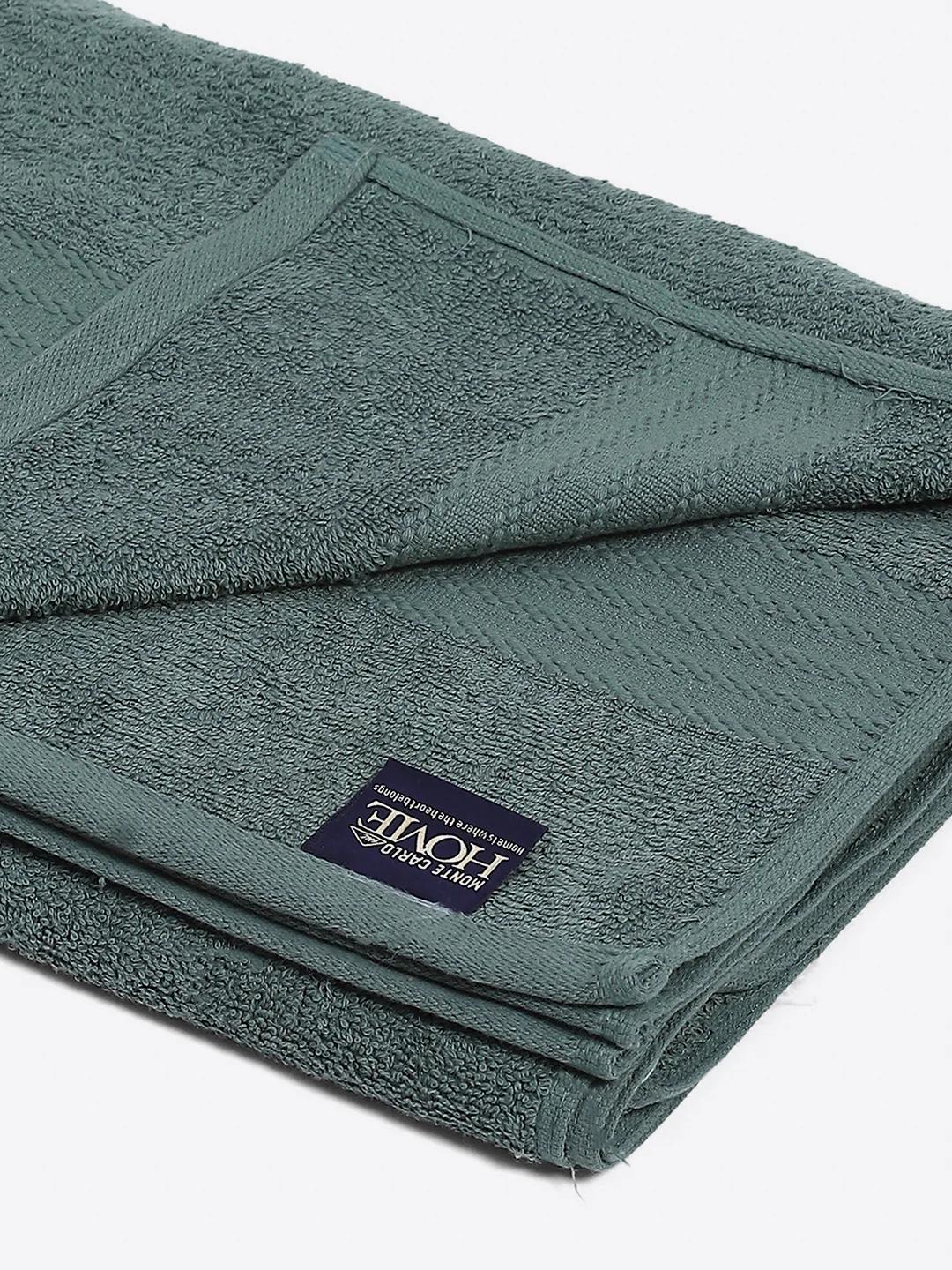 Green Cotton Solid 400 GSM Bath Towel (Jazz) - Image 3