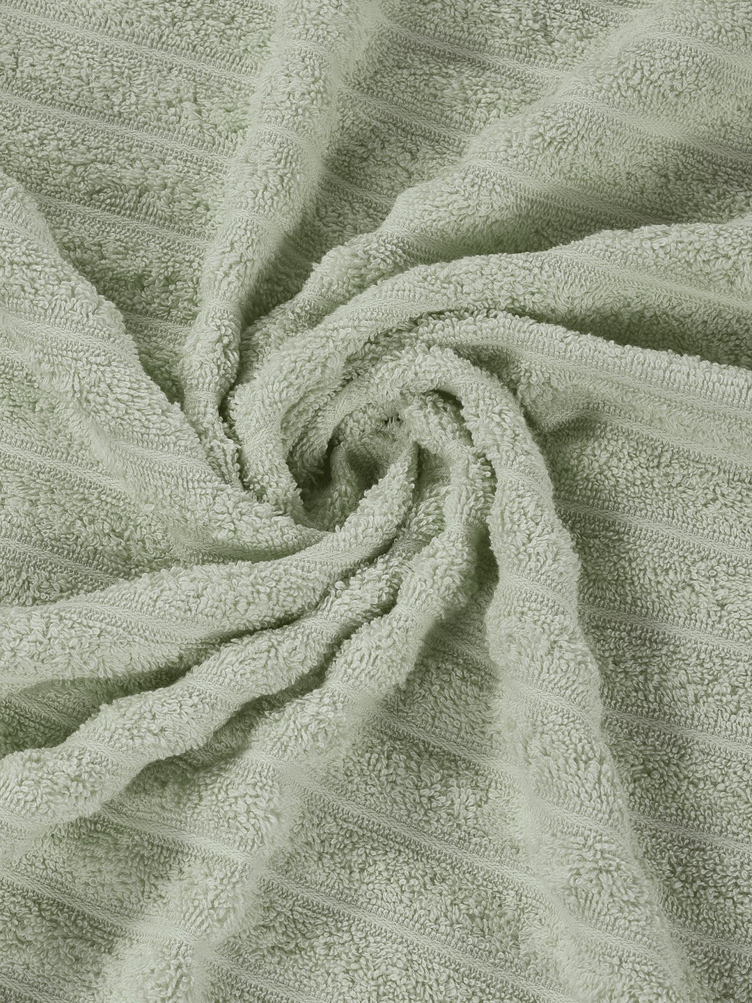 Green & Grey 100% Cotton Solid 500 GSM Bath Towel Sensations 4 Pc Set Gifting Box Pack - Image 11
