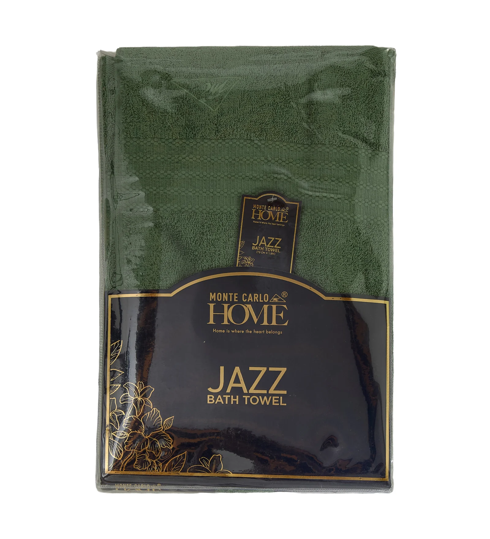 Green Pure Cotton Solid 380 GSM Bath Towel 1 Piece (Jazz Collection) - Image 9