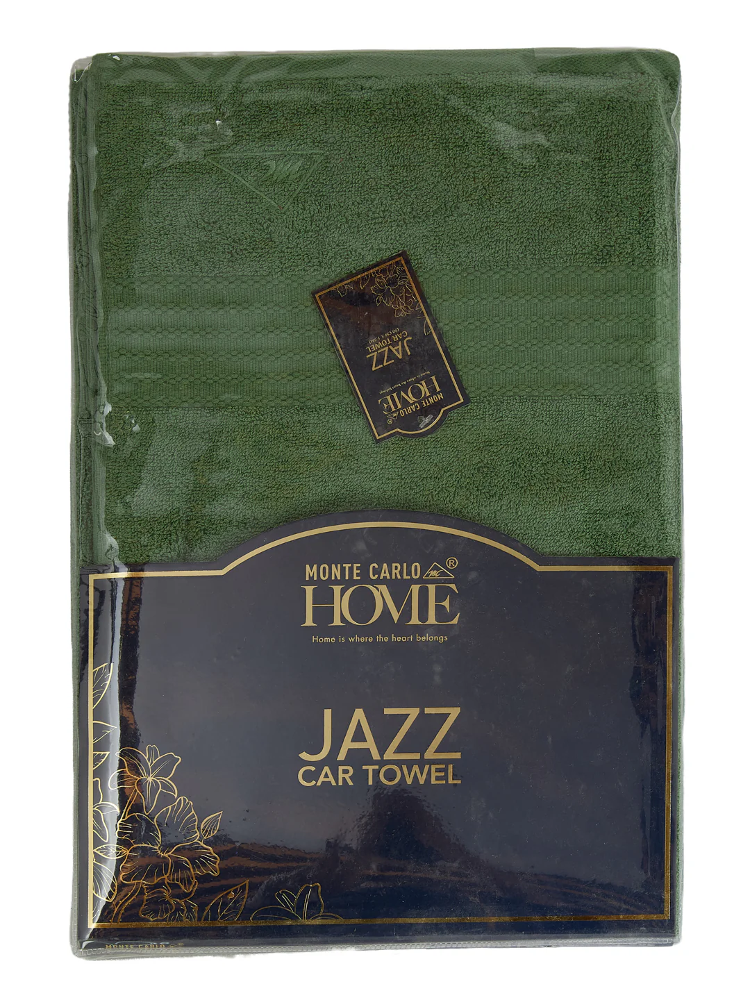 Green Pure Cotton Solid 380 GSM Car Towel 1 Piece (Jazz Collection) - Image 8