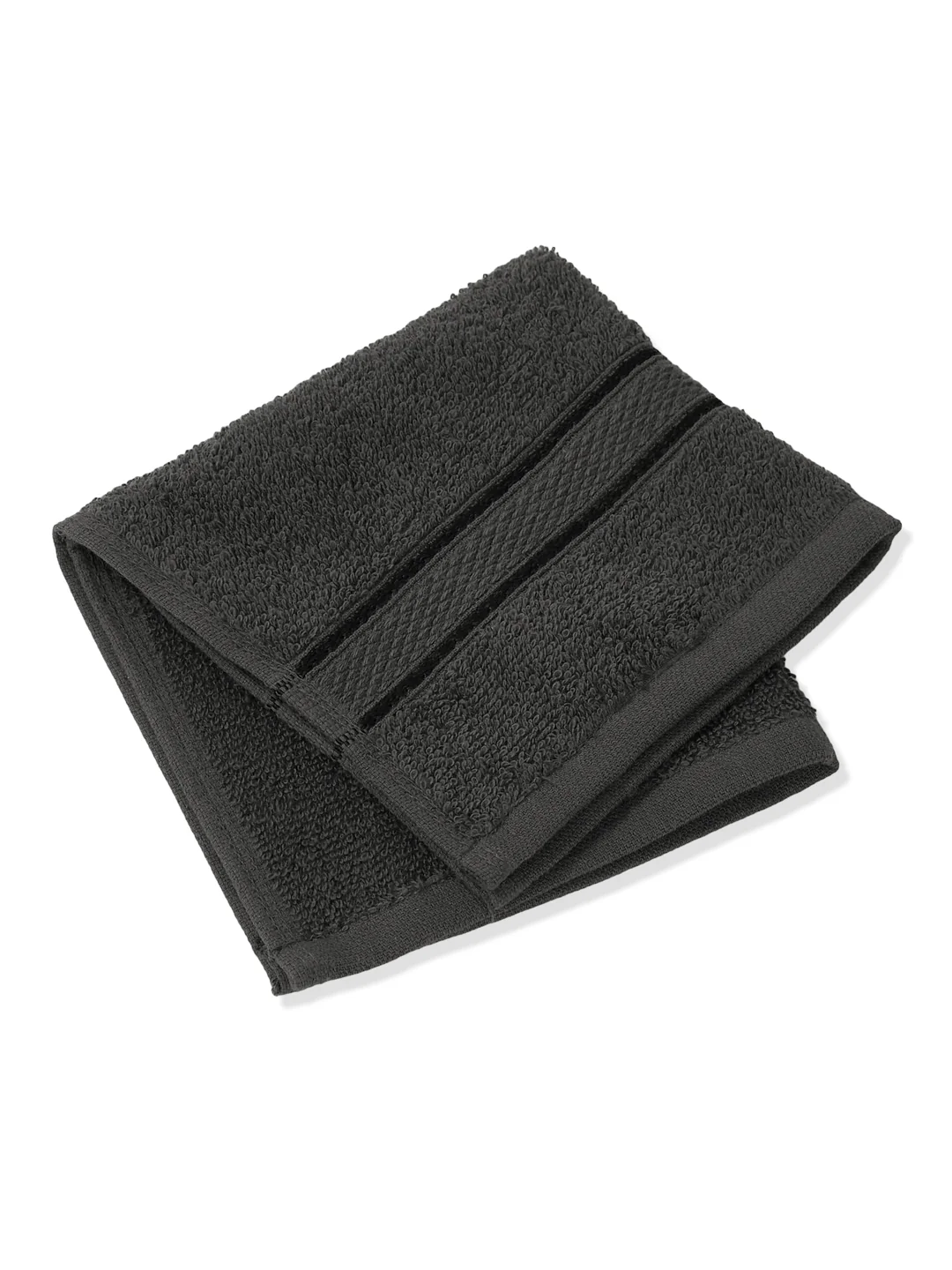 Green Pure Cotton Solid 400 GSM Face Towel 4 Pc Set (Jasper Collection) - Image 3