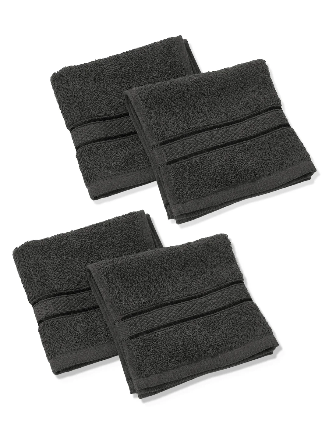 Green Pure Cotton Solid 400 GSM Face Towel 4 Pc Set (Jasper Collection) - Image 4