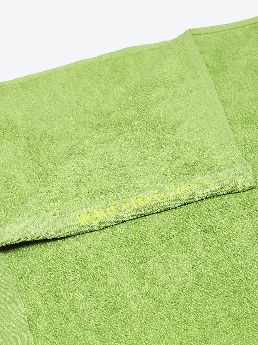 Green Solid Pure Cotton 350 GSM Bath Towel (Oslo) - Image 3