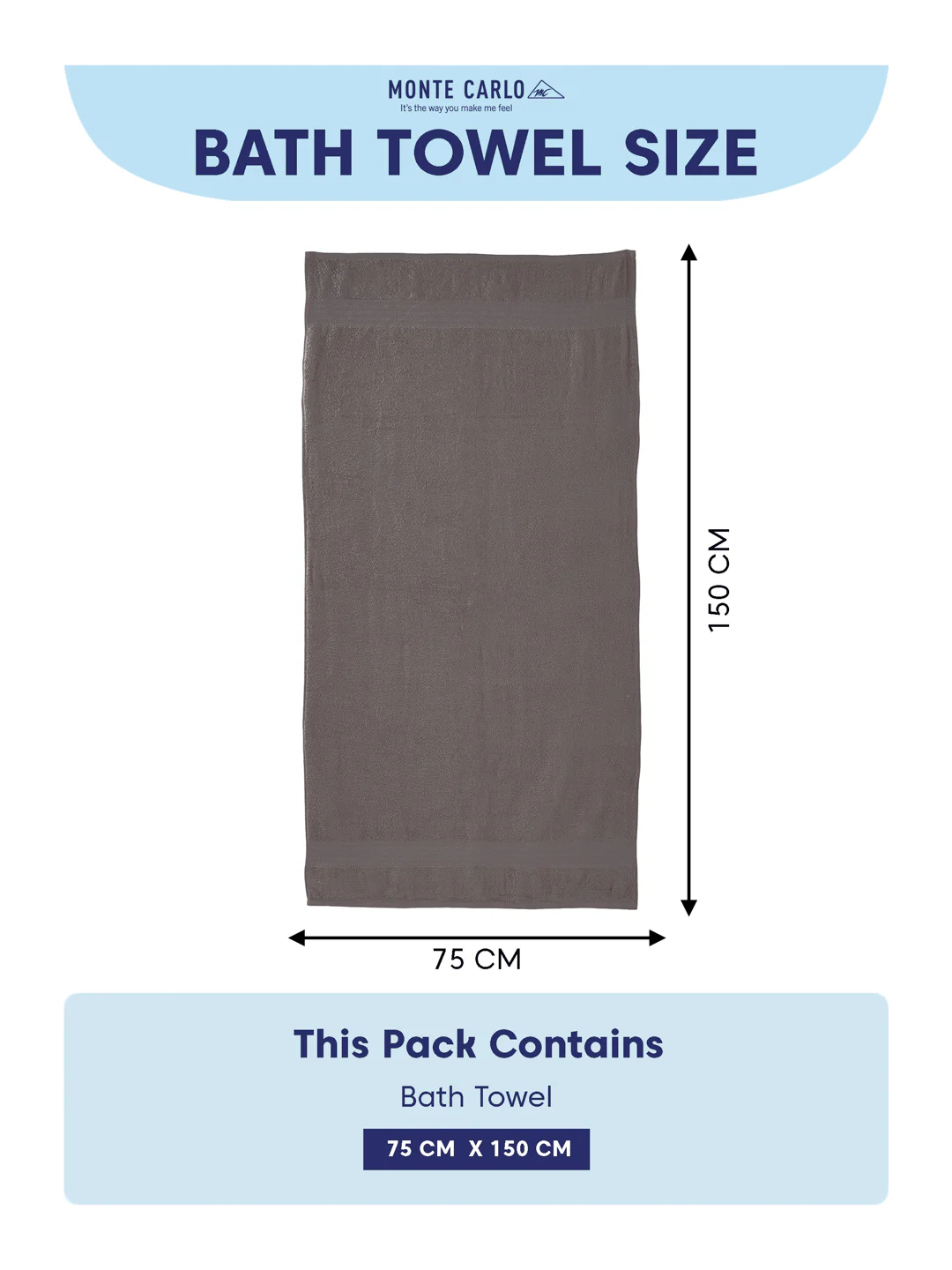 Grey 100% Cotton Solid 380 GSM Bath Towel Jazz 4 Pc Set Gifting Box Pack - Image 10