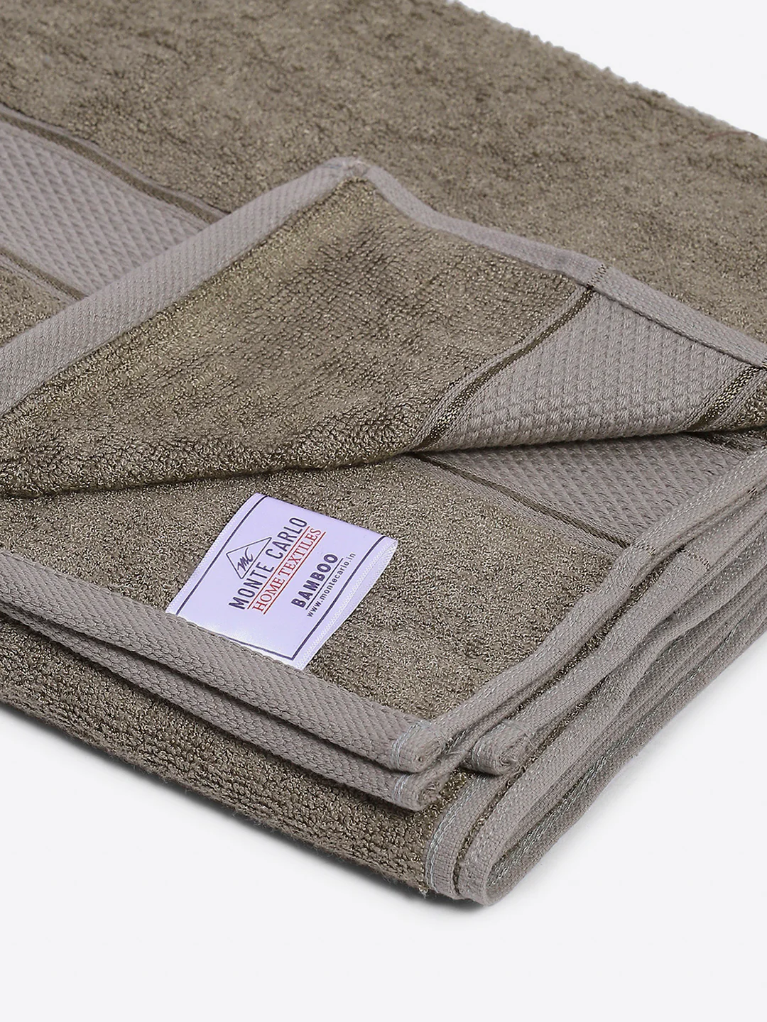 Grey Bamboo Solid 600 GSM Bath Towel (Bamboo) - Image 3