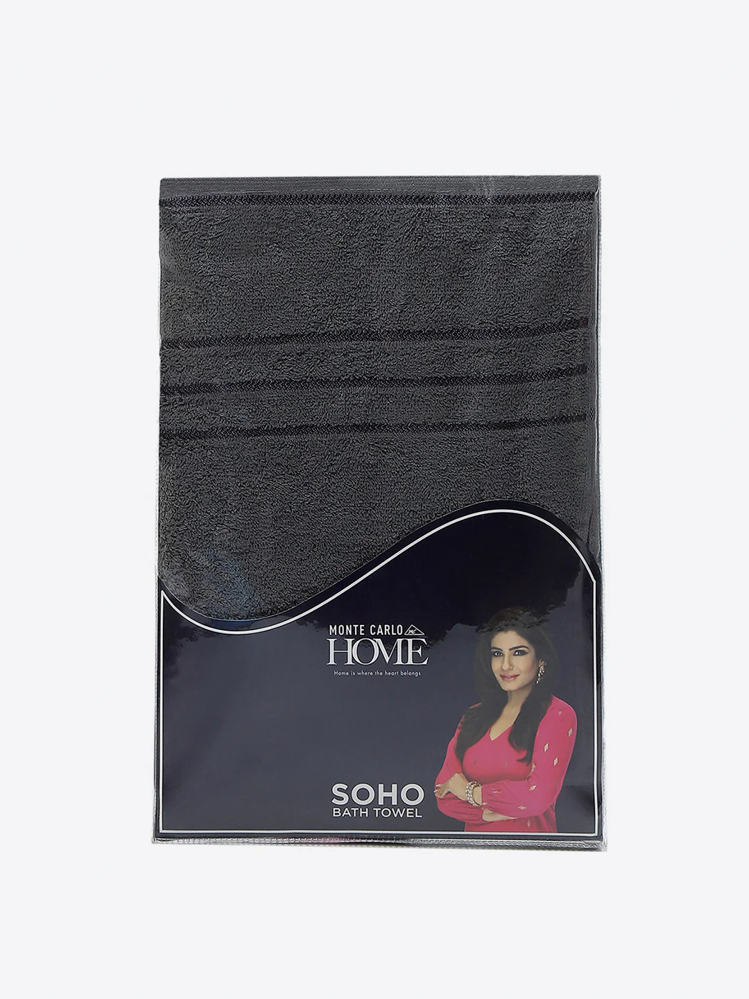 Grey Cotton 350 GSM Bath Towel - Image 5