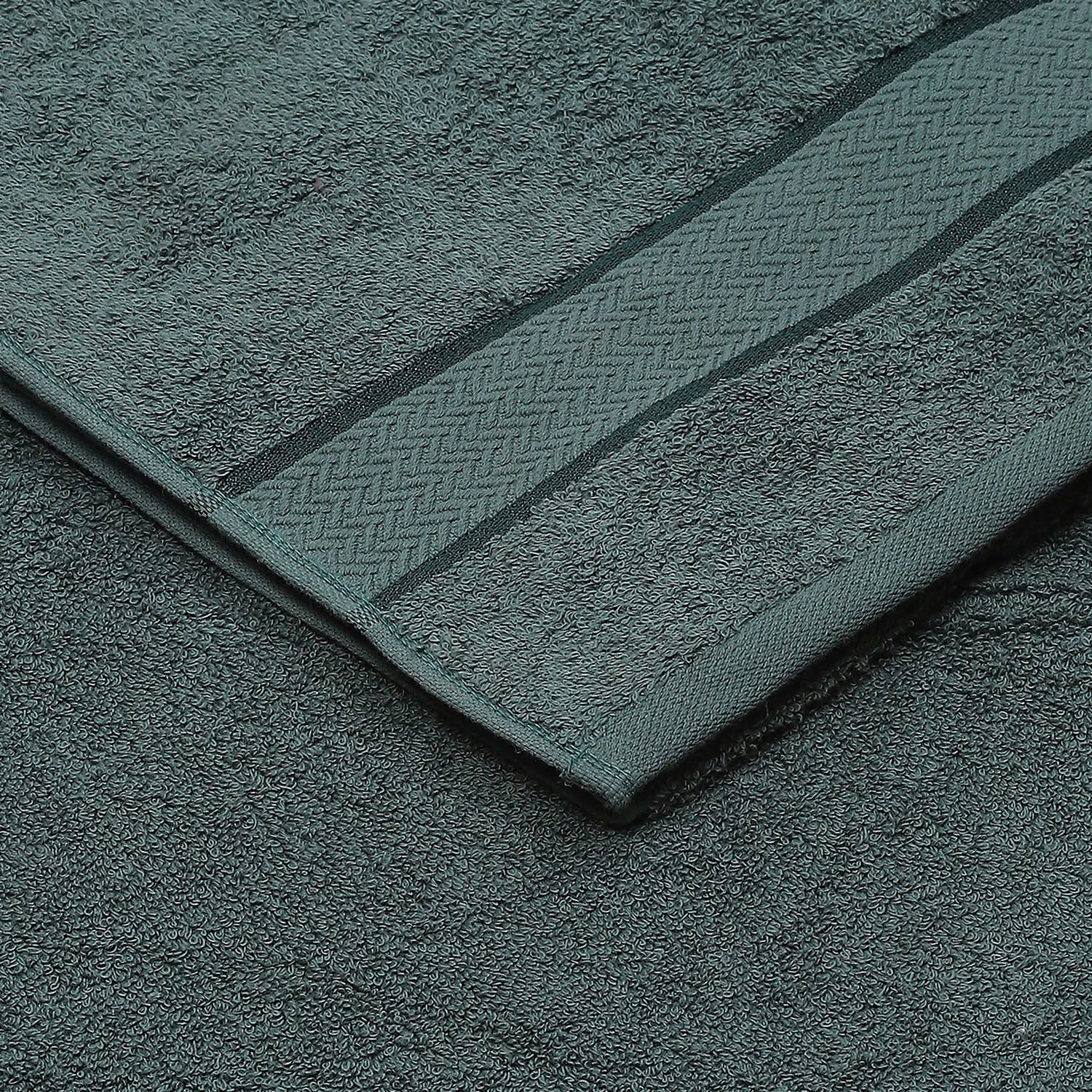 Grey Cotton 450 GSM Bath Towel - Image 3