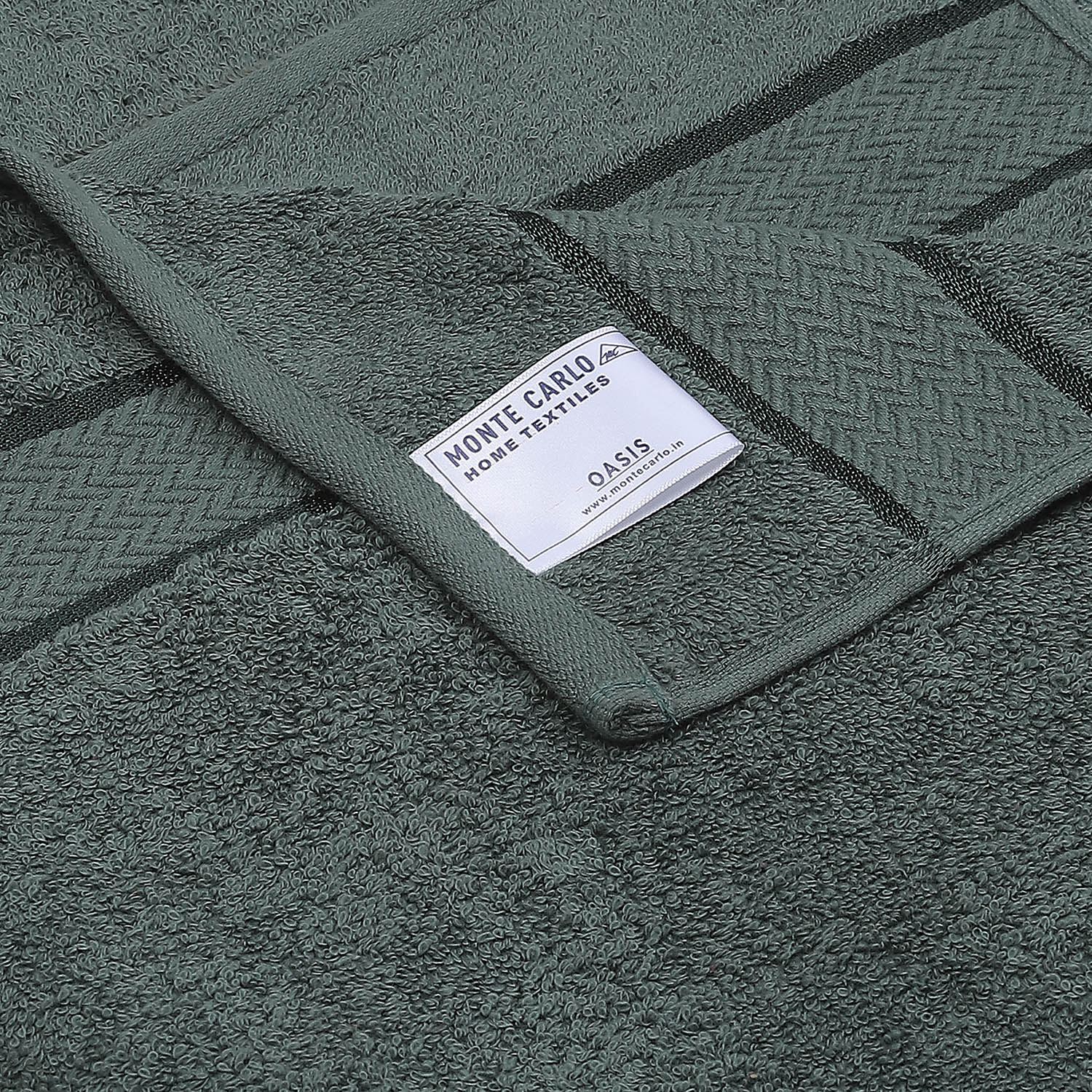 Grey Cotton 450 GSM Bath Towel - Image 4