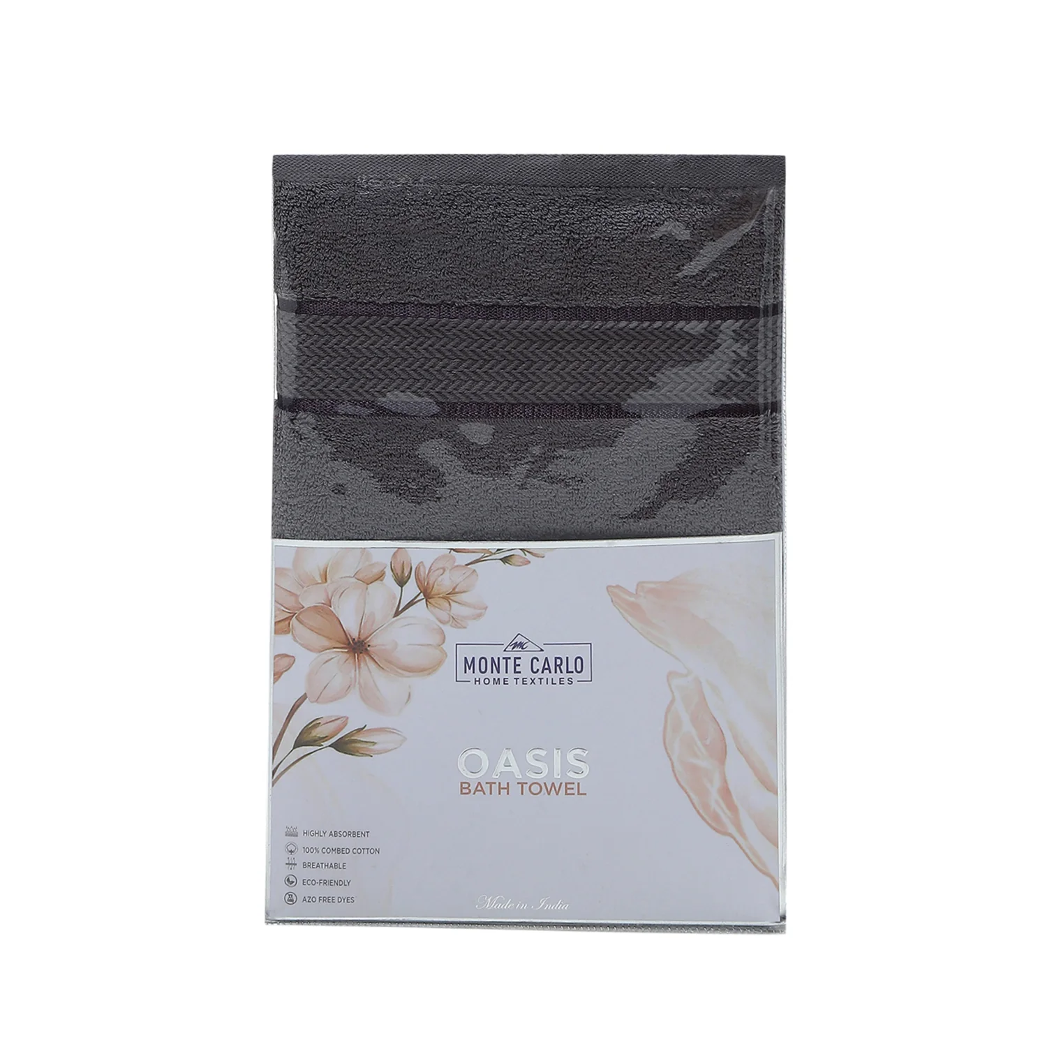 Grey Cotton 450 GSM Bath Towel - Image 5