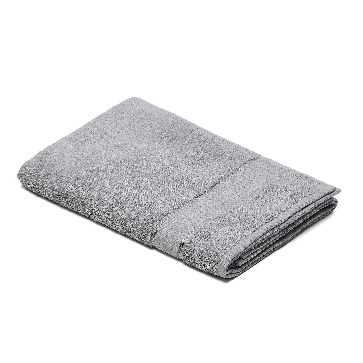 Grey Cotton 450 GSM Bath Towel - Image 2