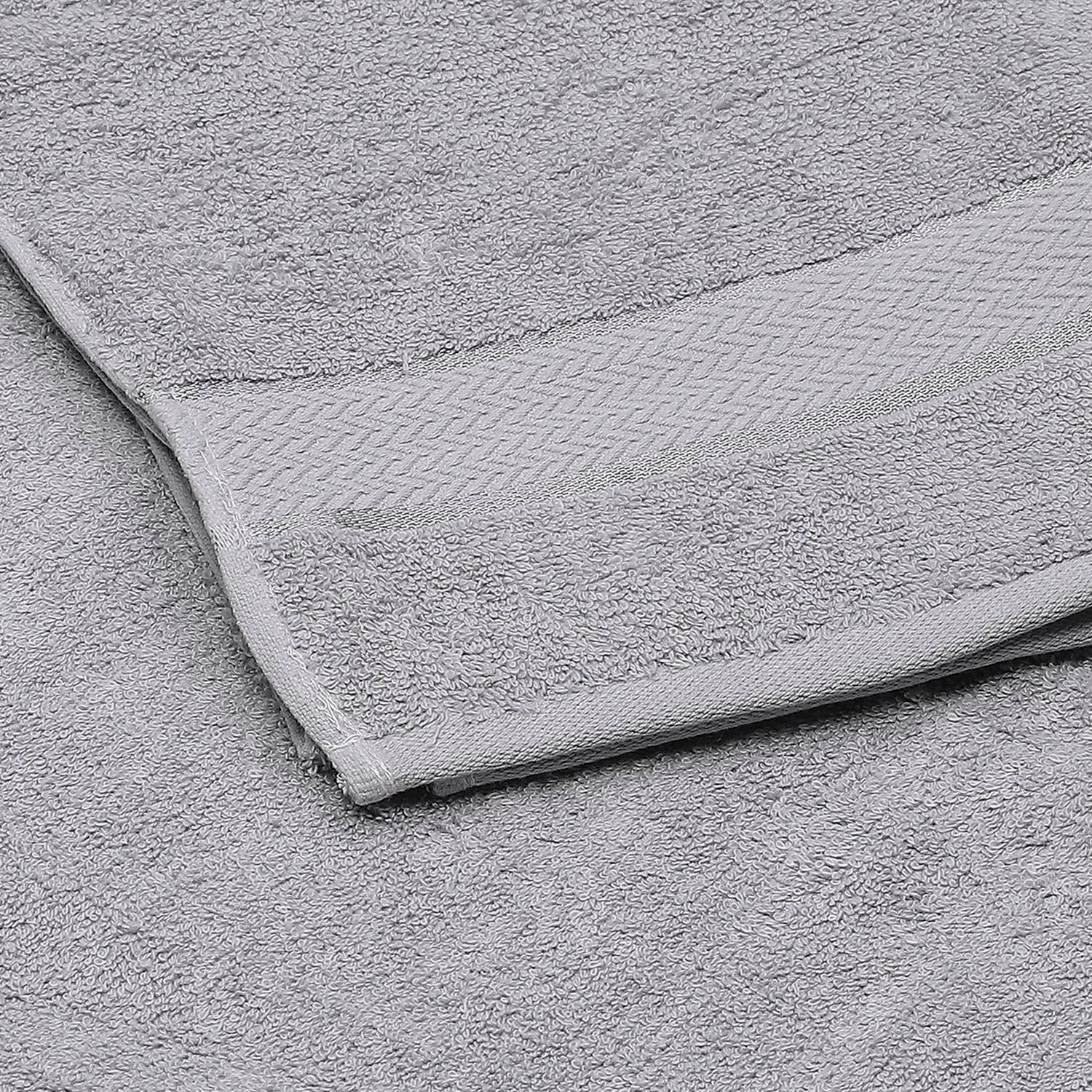 Grey Cotton 450 GSM Bath Towel - Image 3