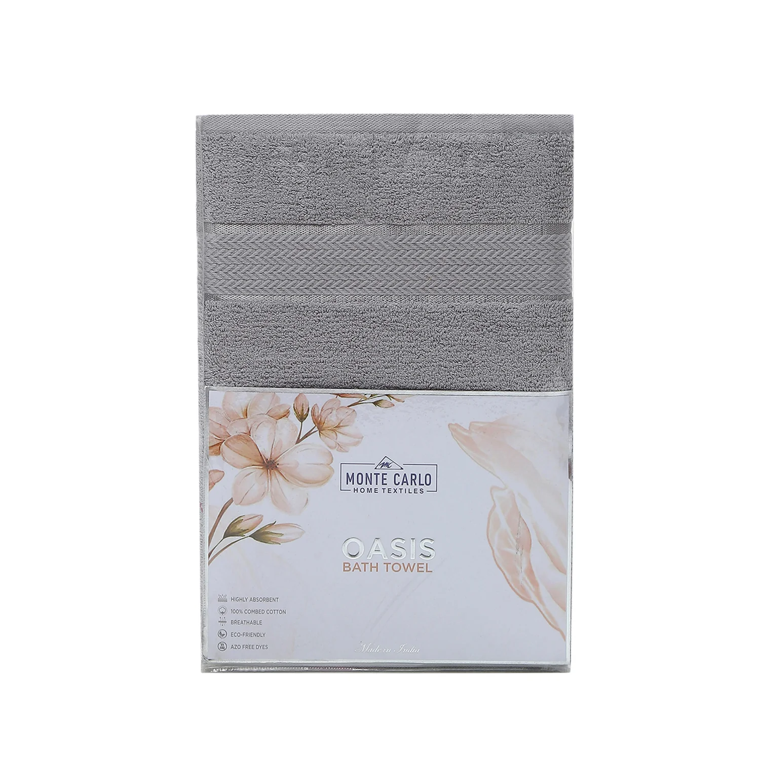 Grey Cotton 450 GSM Bath Towel - Image 5
